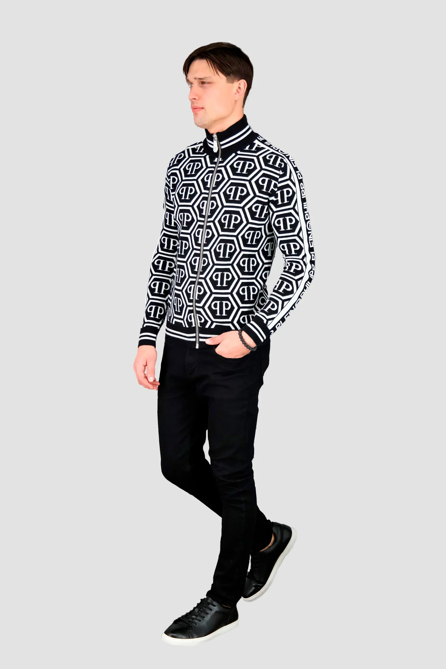 Philipp Plein All Over PP Print Knit Sweater - Image 3
