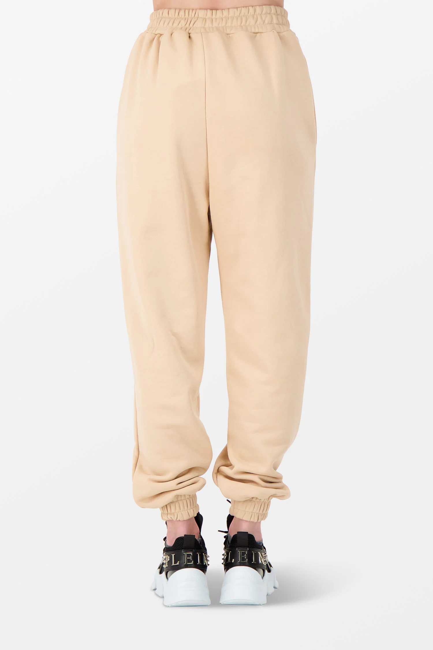 Philipp Plein Beige Embroidery Signature Trousers - Image 5