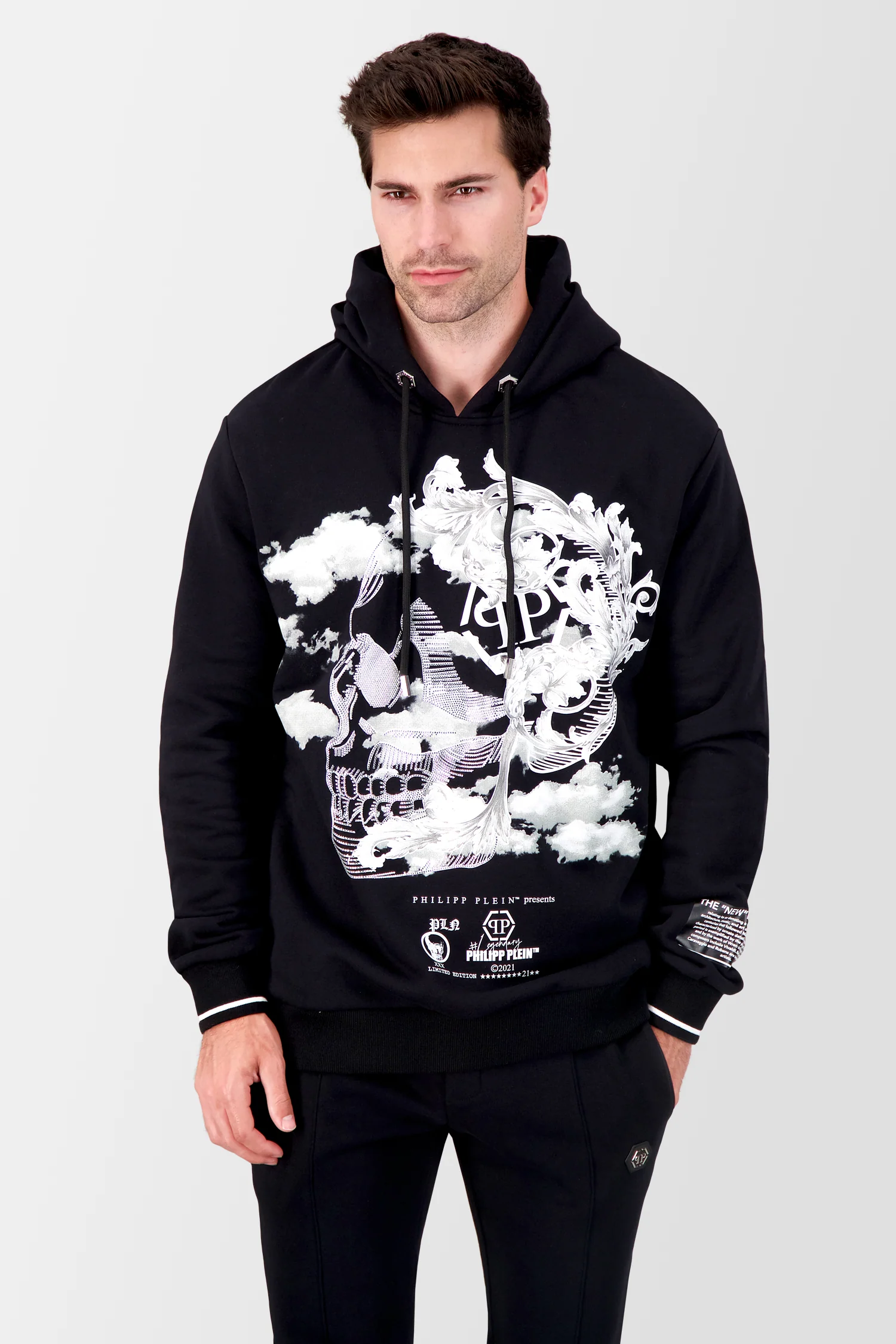Philipp Plein Black Baroque Hoodie - Image 2