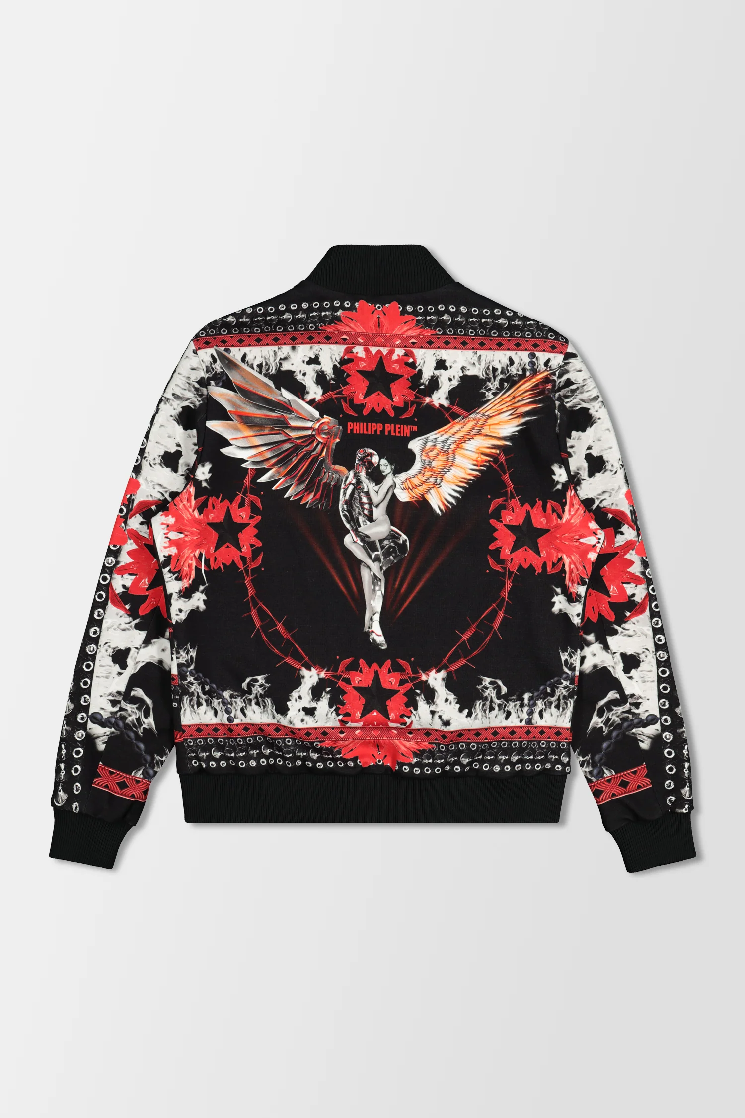 Philipp Plein Black Foulard Texture Jacket - Image 2