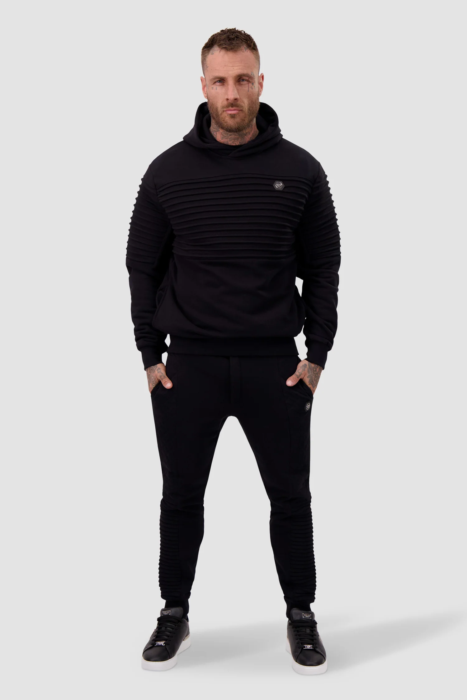 Philipp Plein Black Gothic Plein Hoodie - Image 3