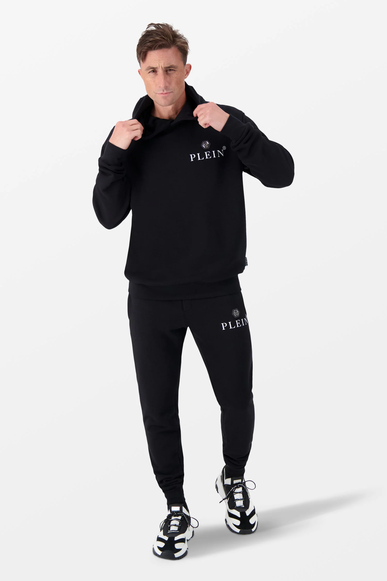 Philipp Plein Black Hexagon Hoodie - Image 3