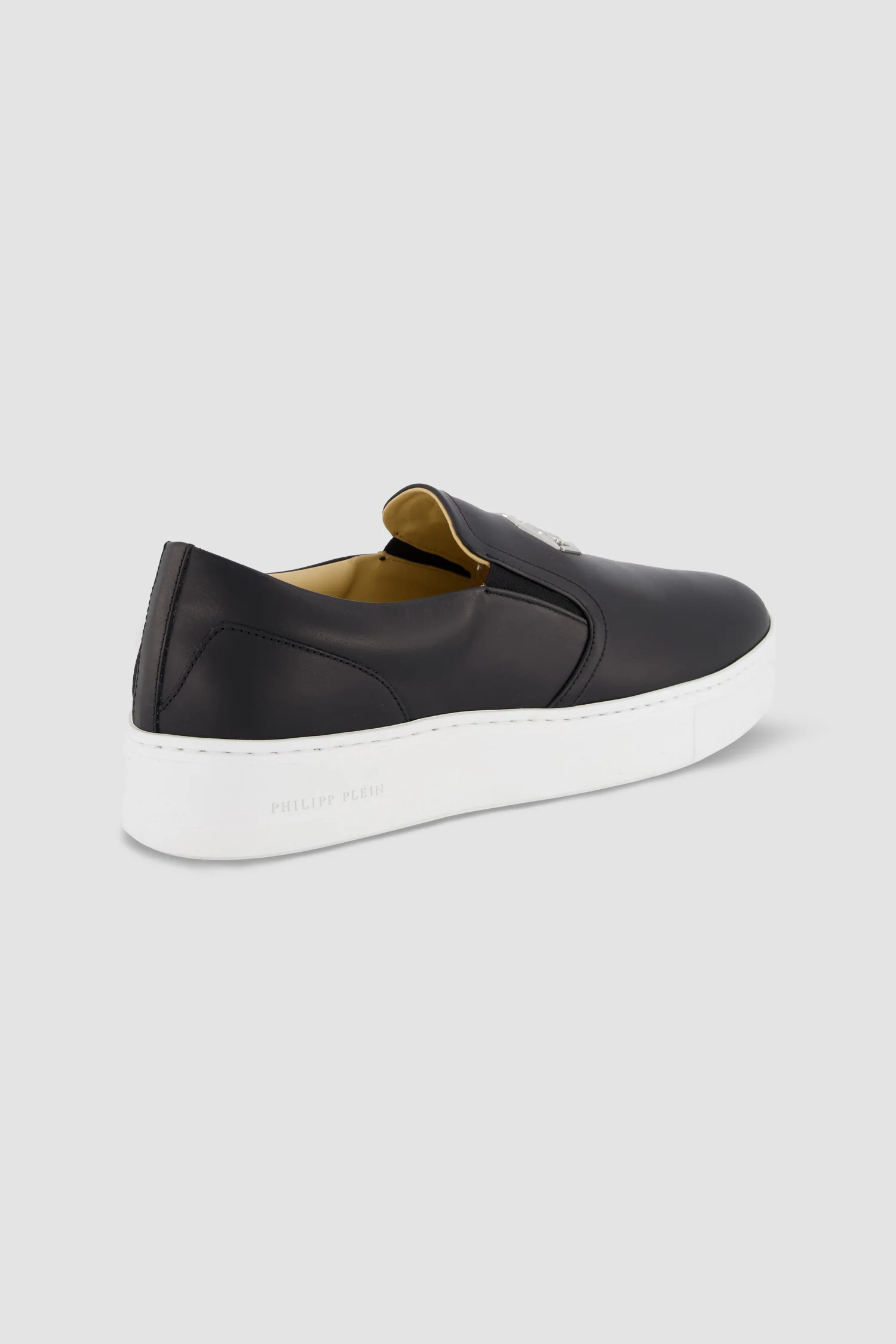 Philipp Plein Black Hexagon Slip-Ons - Image 4