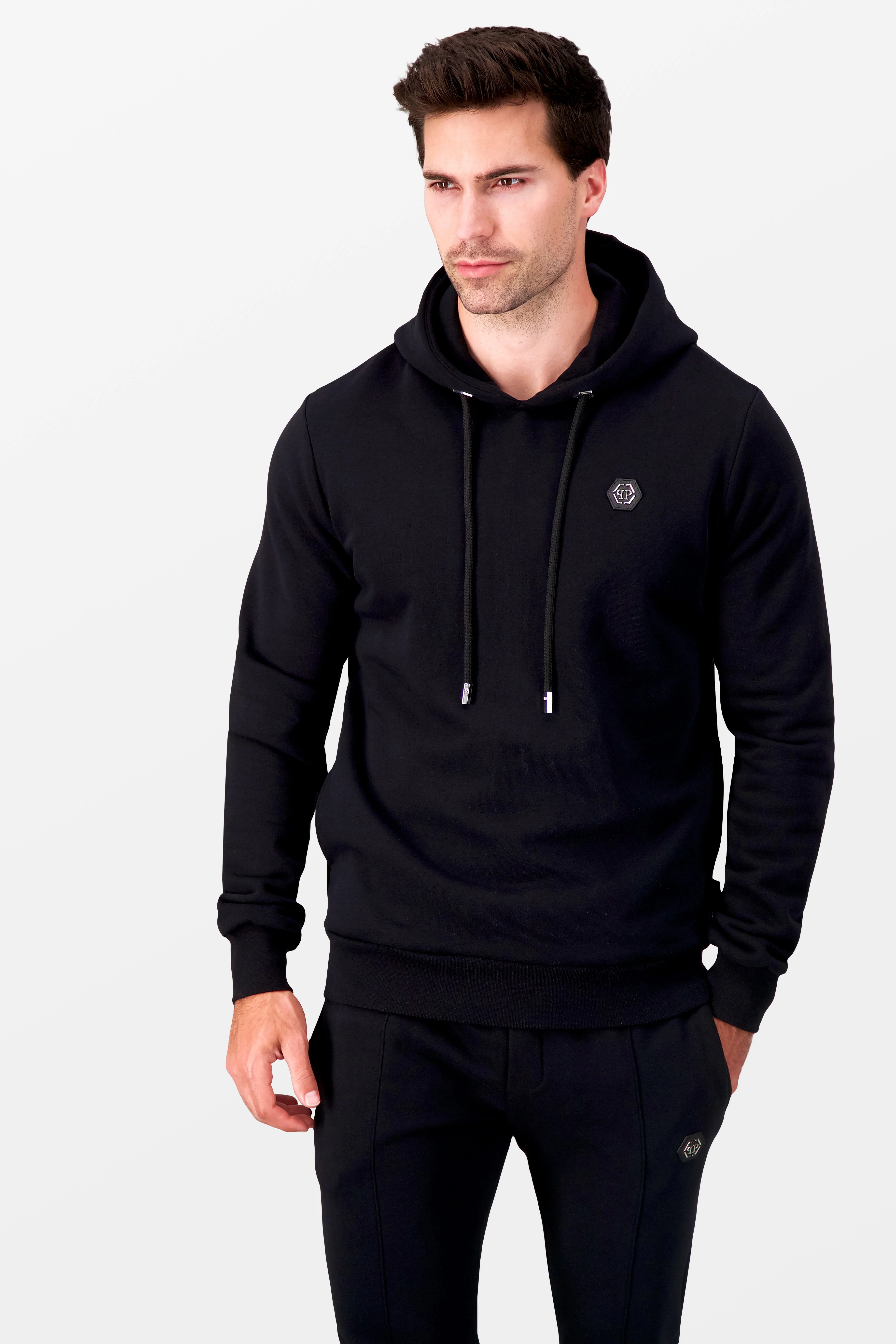 Philipp Plein Black Institutional Hoodie - Image 7