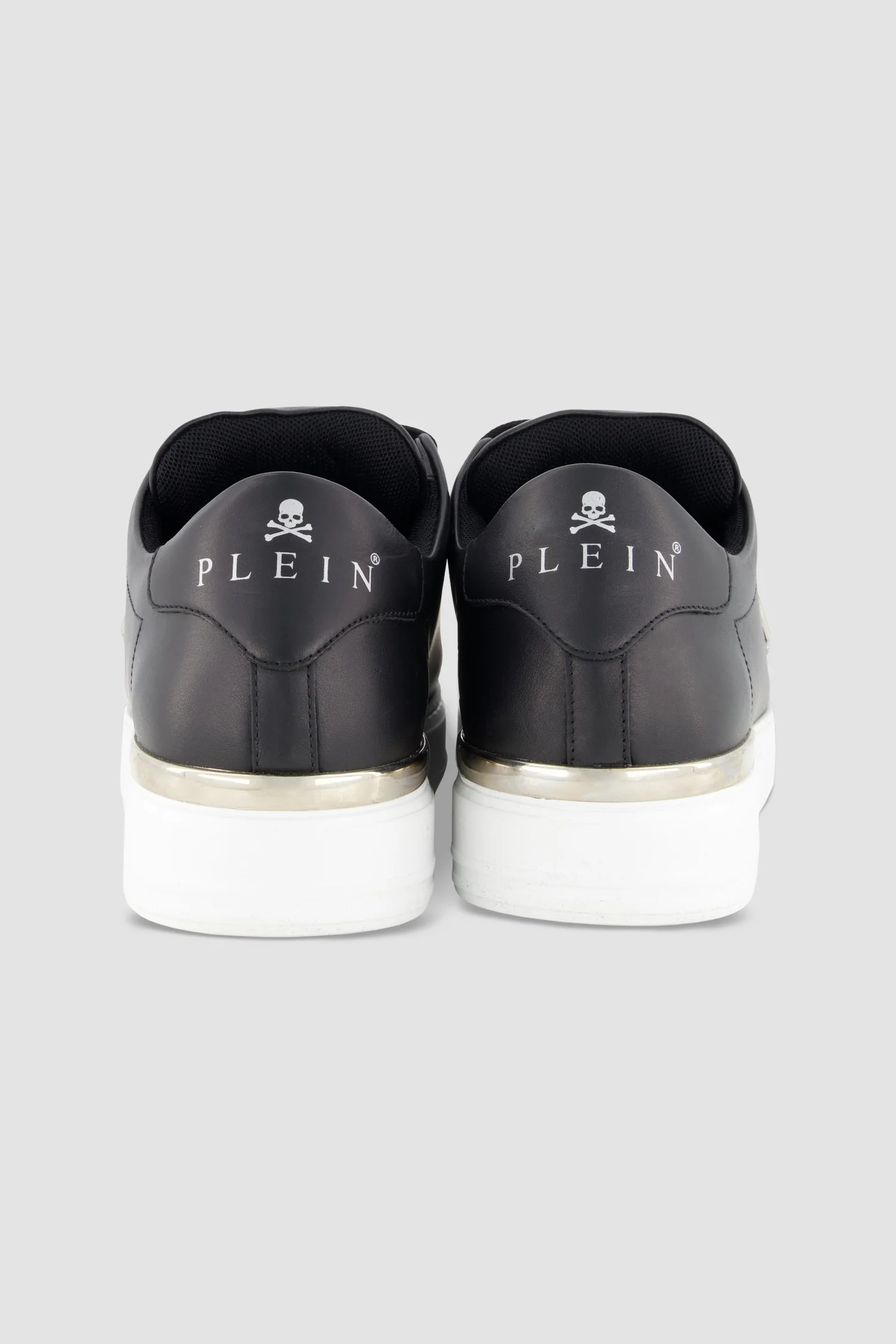 Philipp Plein Black Leather Lo-Top Hexagon Sneaker - Image 3