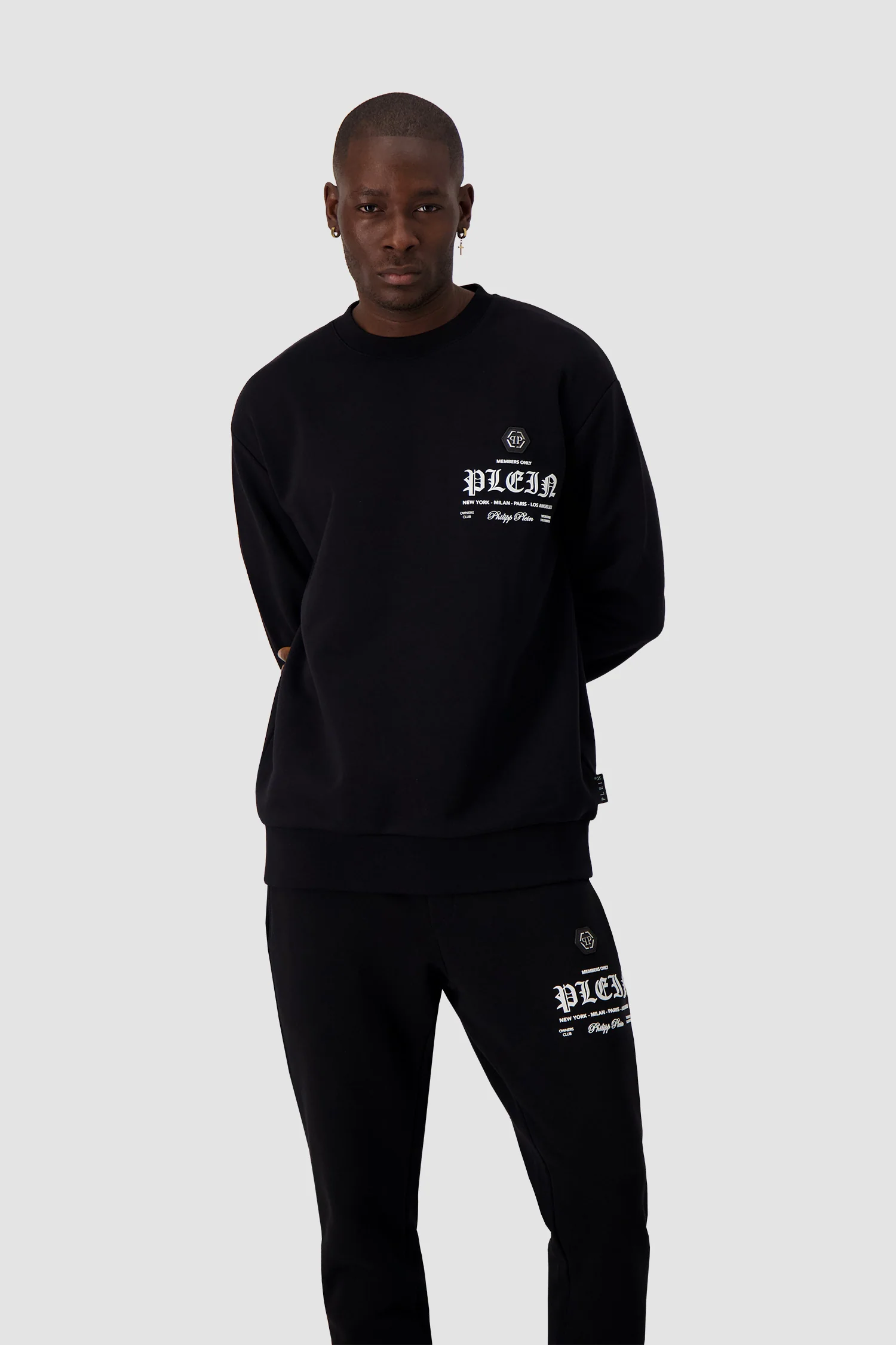 Philipp Plein Black LS Sweatshirt - Image 3