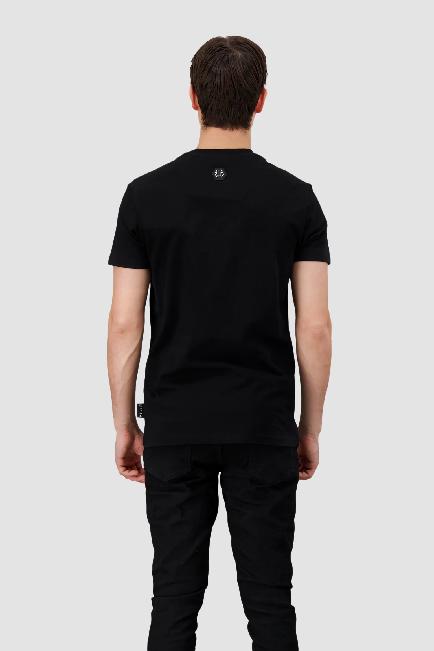 Philipp Plein Black/Neon Round Neck SS Skull Strass T-Shirt - Image 5