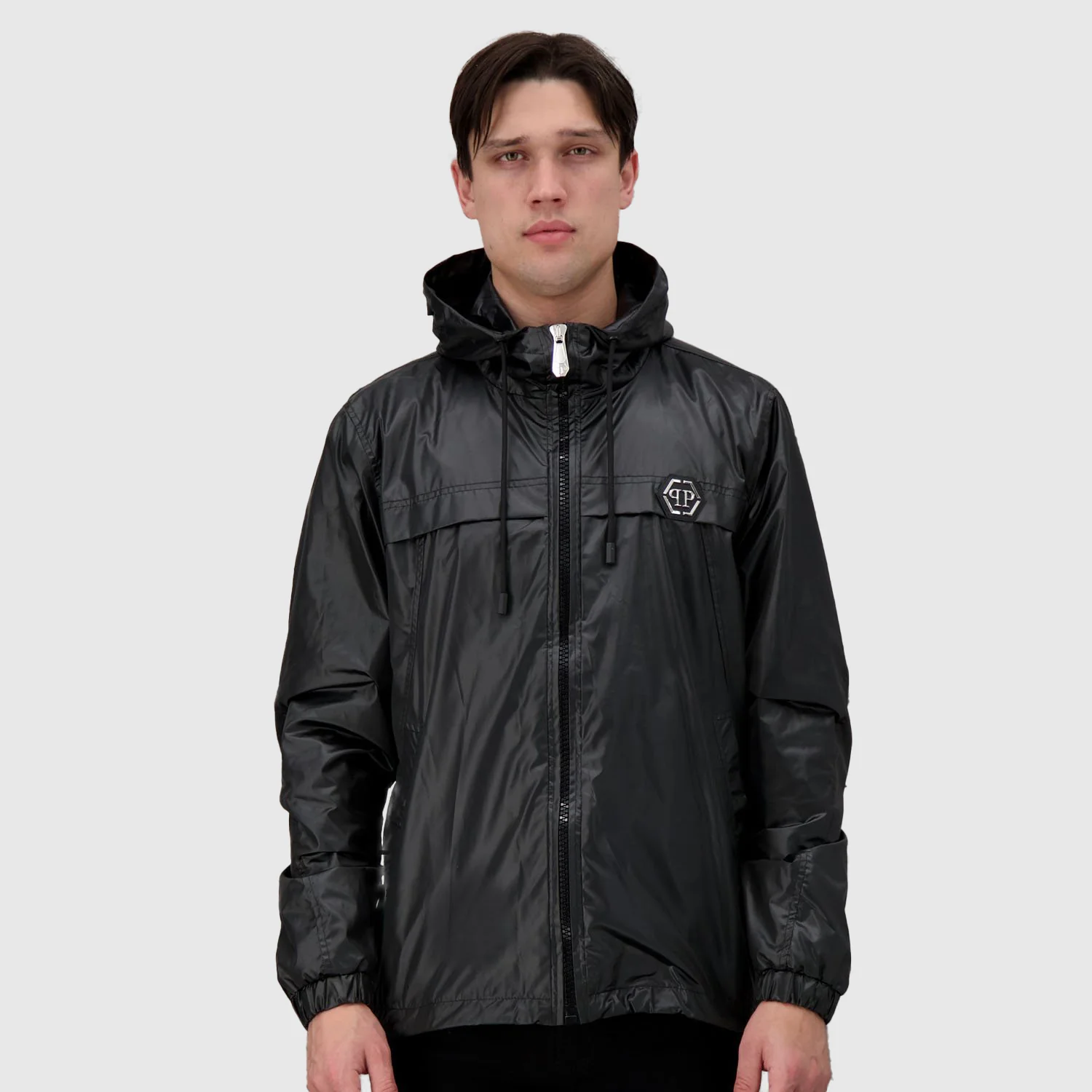 Philipp Plein Black Nylon Plein Star Jacket - Image 4