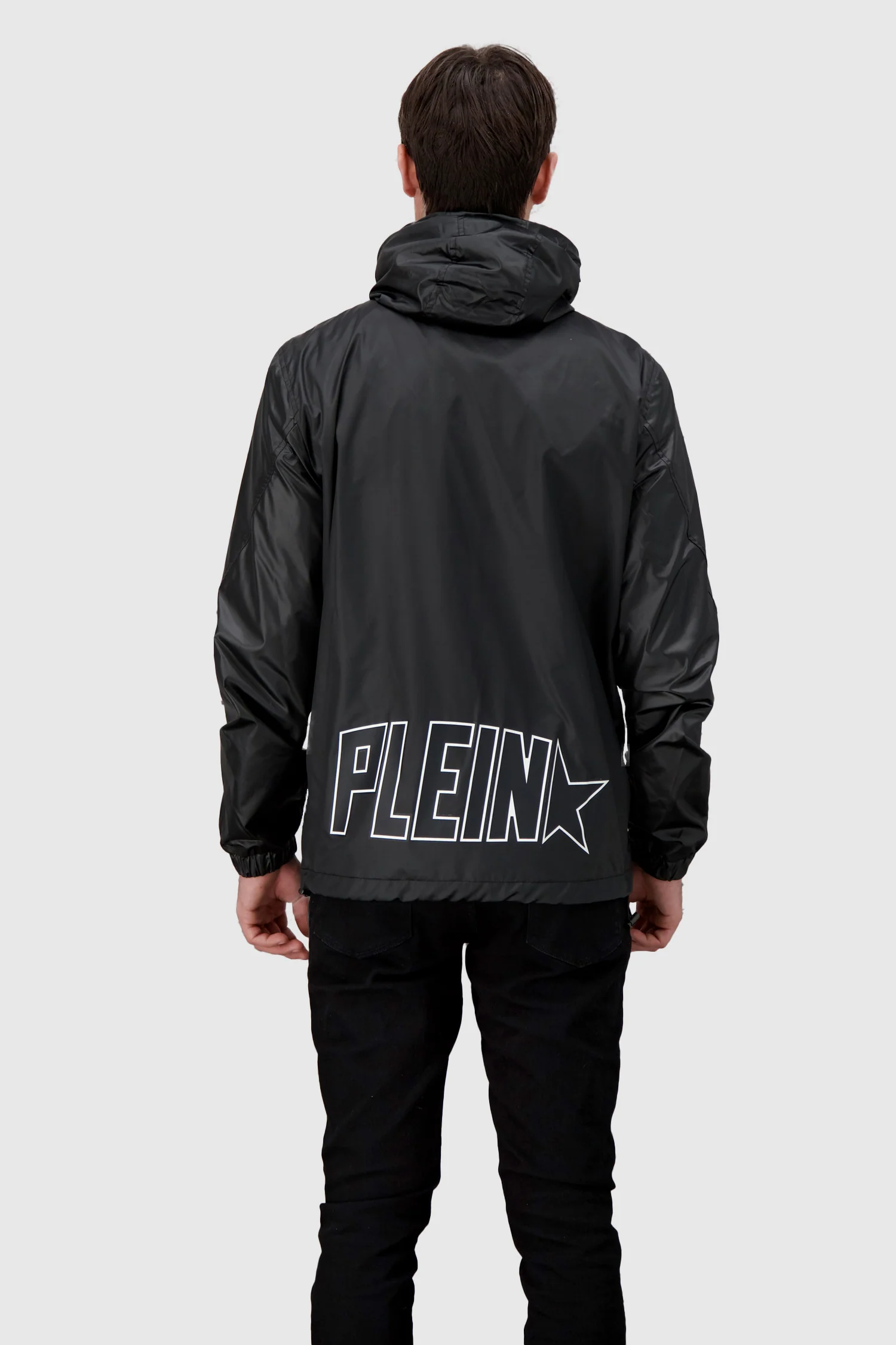 Philipp Plein Black Nylon Plein Star Jacket - Image 6