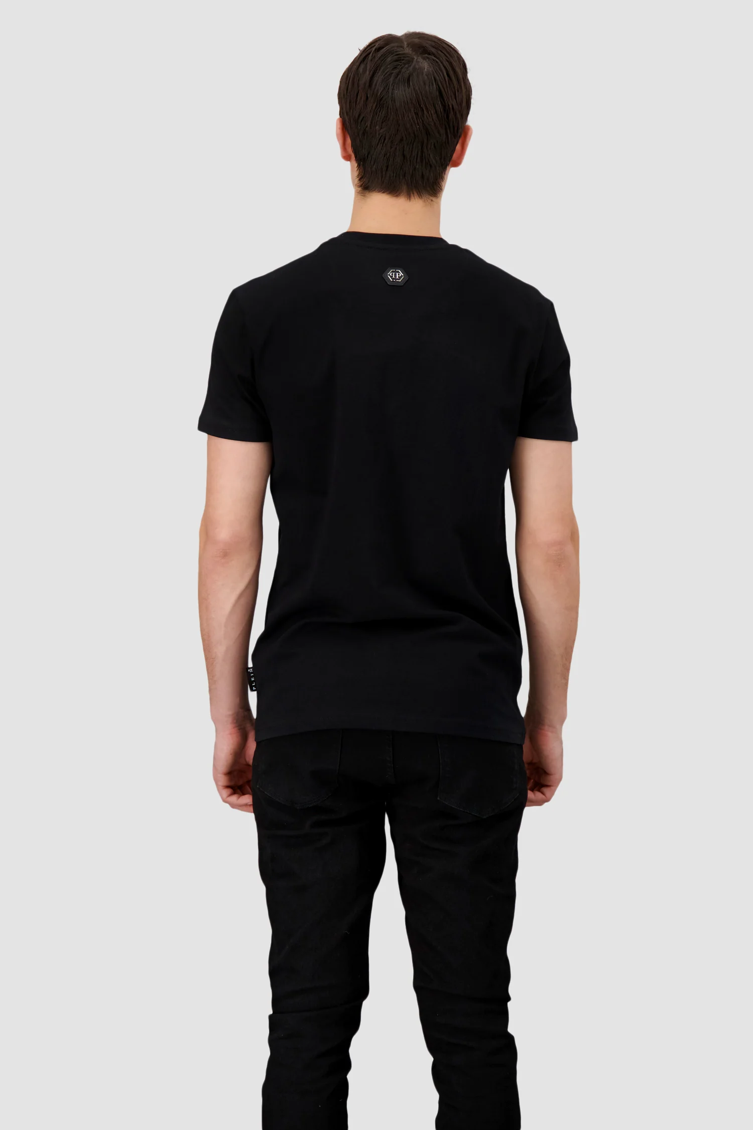Philipp Plein Black/Red Round Neck SS Skull Strass T-Shirt - Image 5
