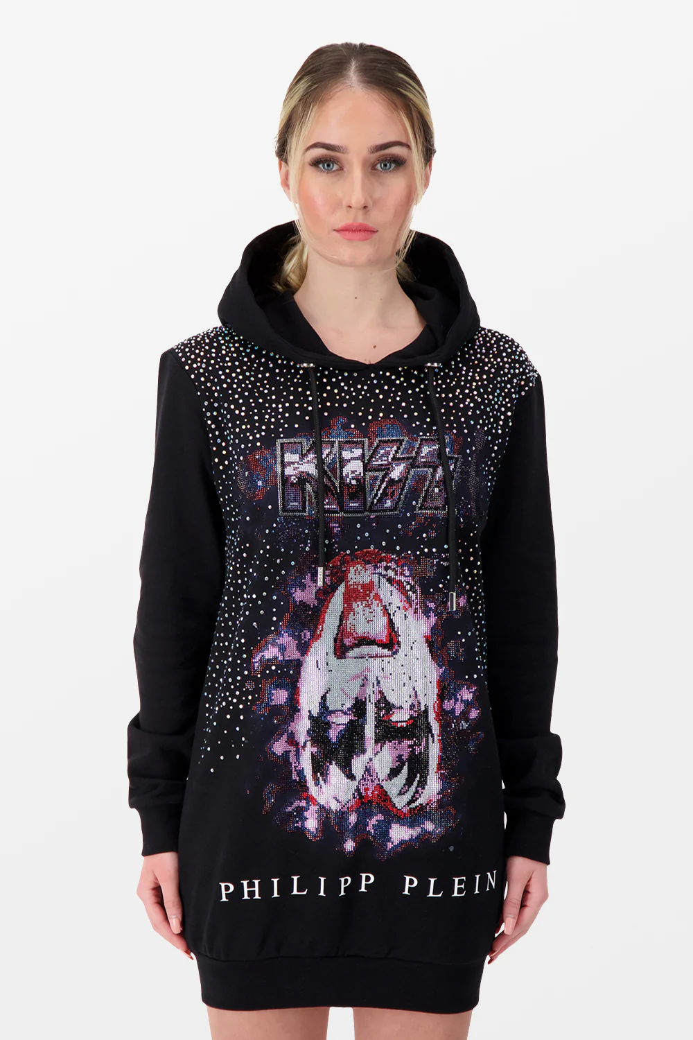 Philipp Plein Black Rock B Dress Hoodie - Image 3