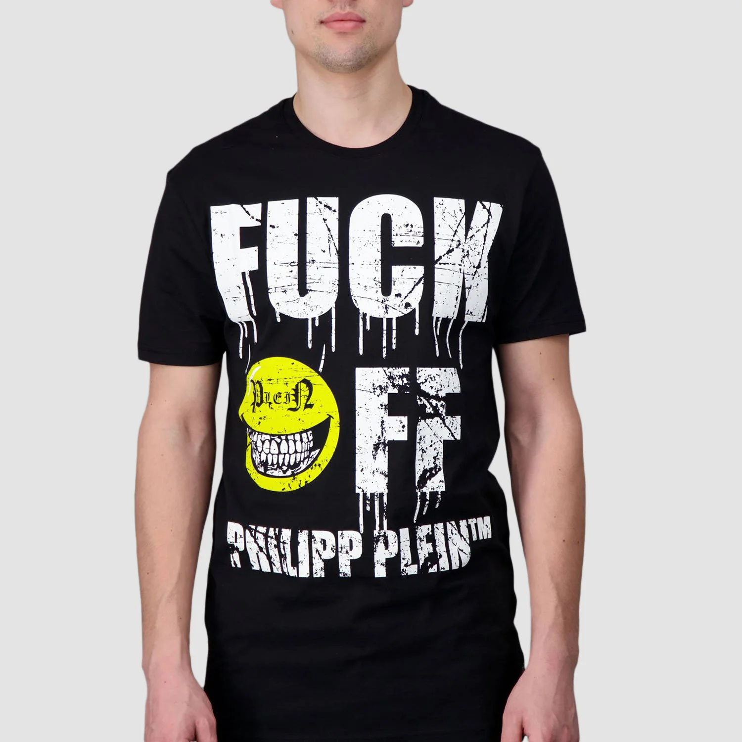 Philipp Plein Black Round Neck SS Evil Smile T-Shirt - Image 4