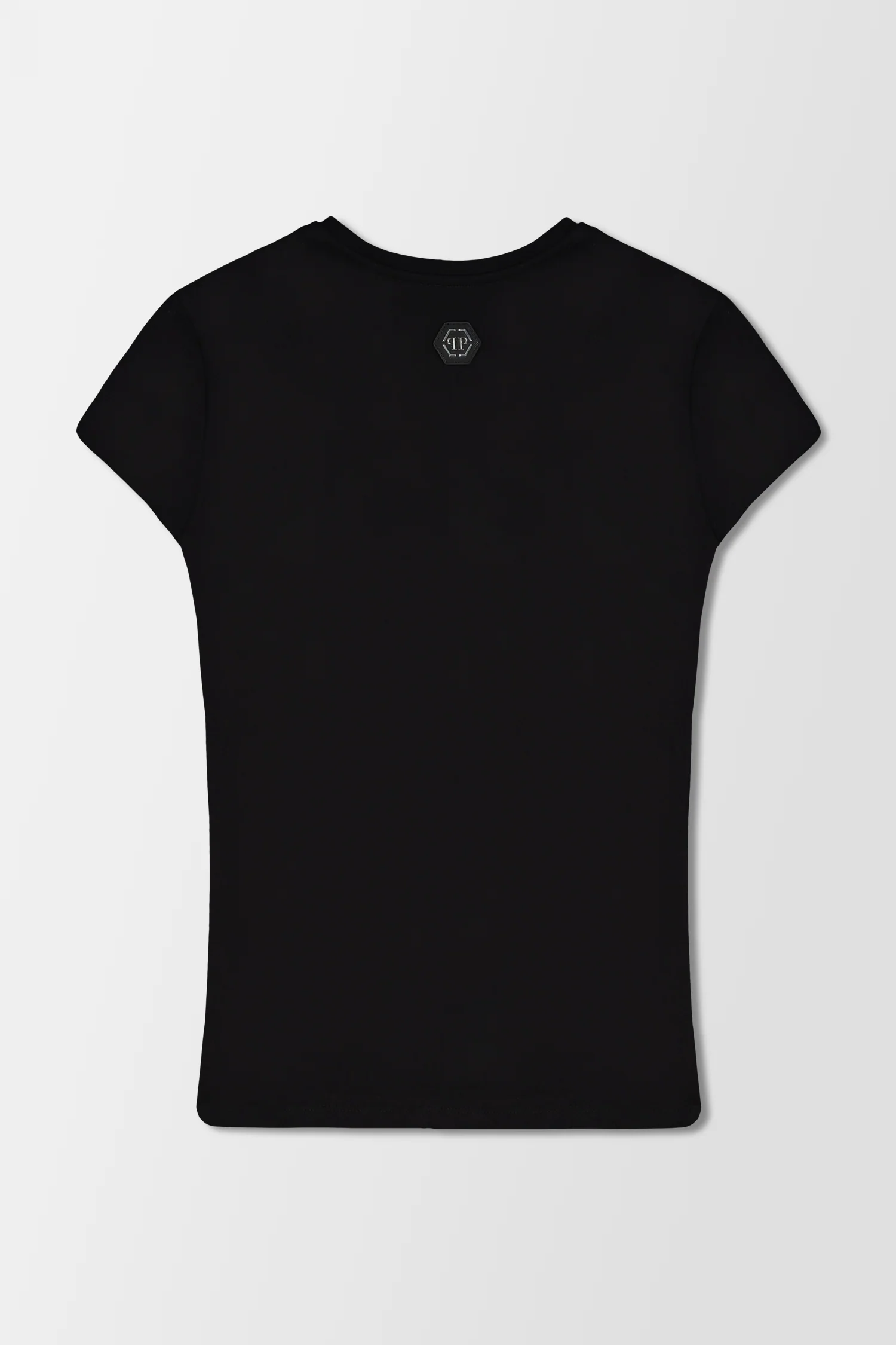 Philipp Plein Black Round Neck SS Flowers 2 T-Shirt - Image 4