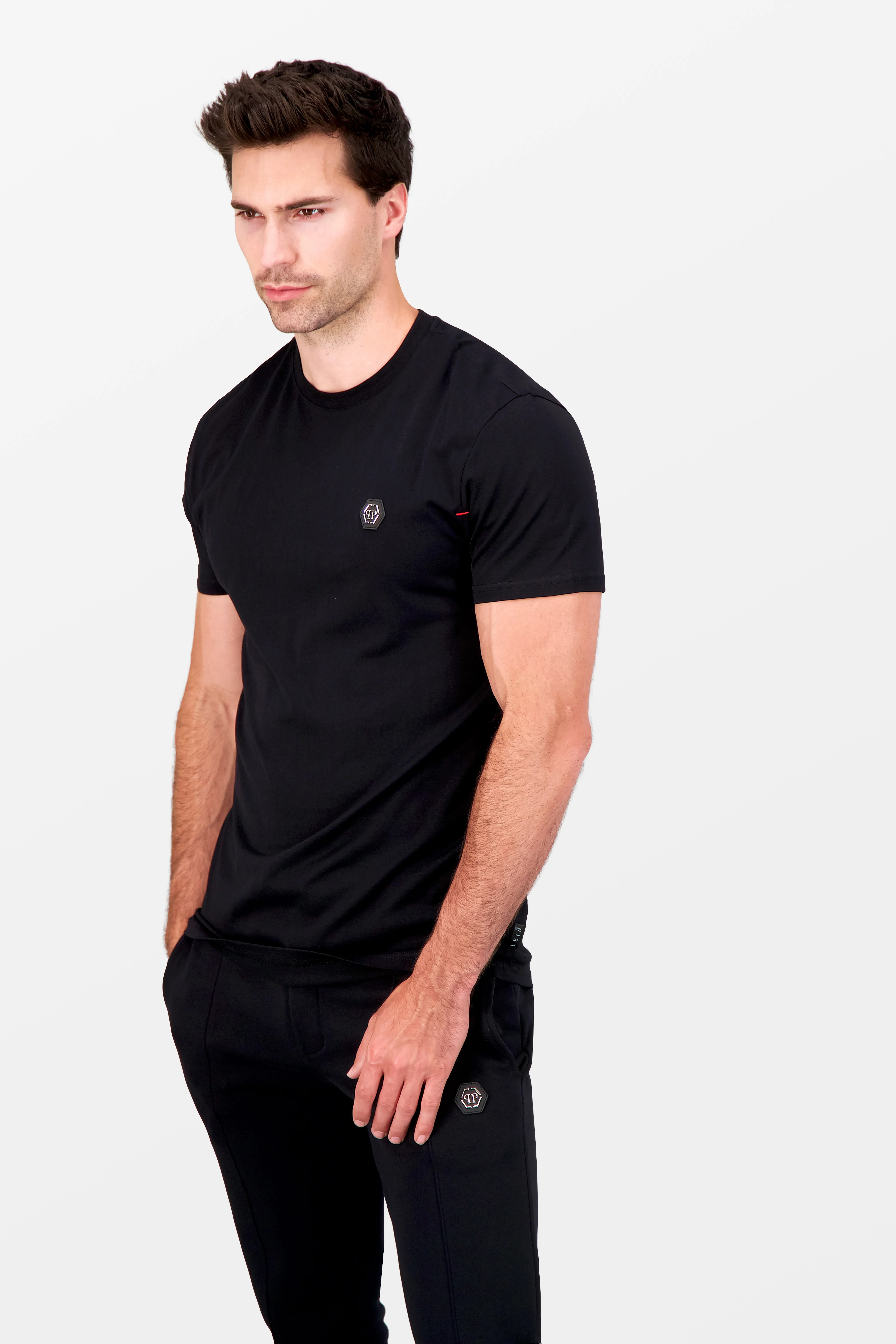 Philipp Plein Black Round Neck SS Istitutional T-Shirt - Image 5