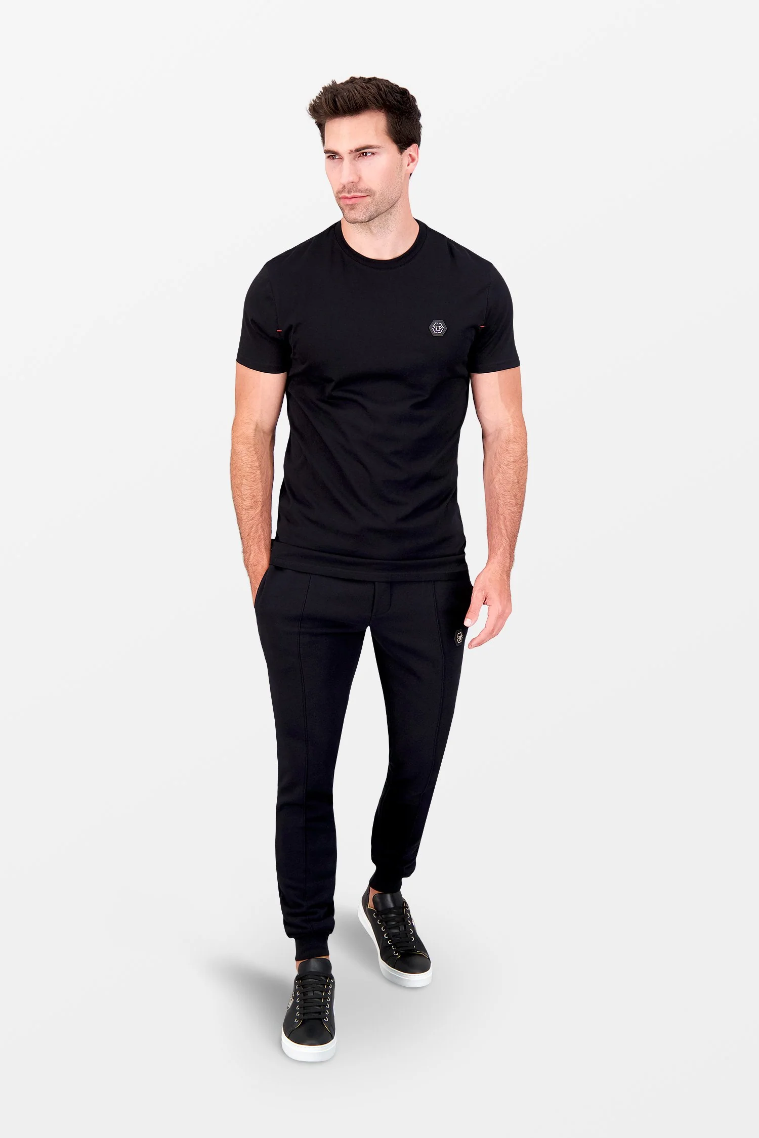 Philipp Plein Black Round Neck SS Istitutional T-Shirt - Image 7