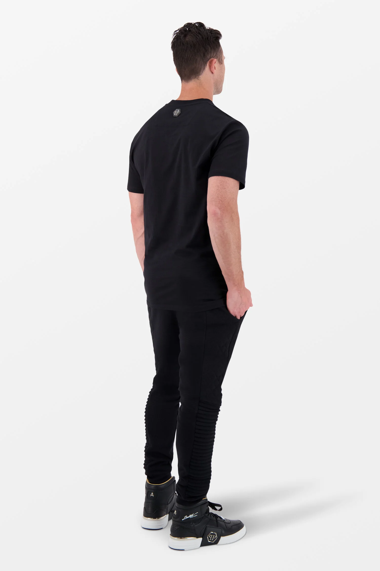 Philipp Plein Black Round Neck SS Monster T-Shirt - Image 5