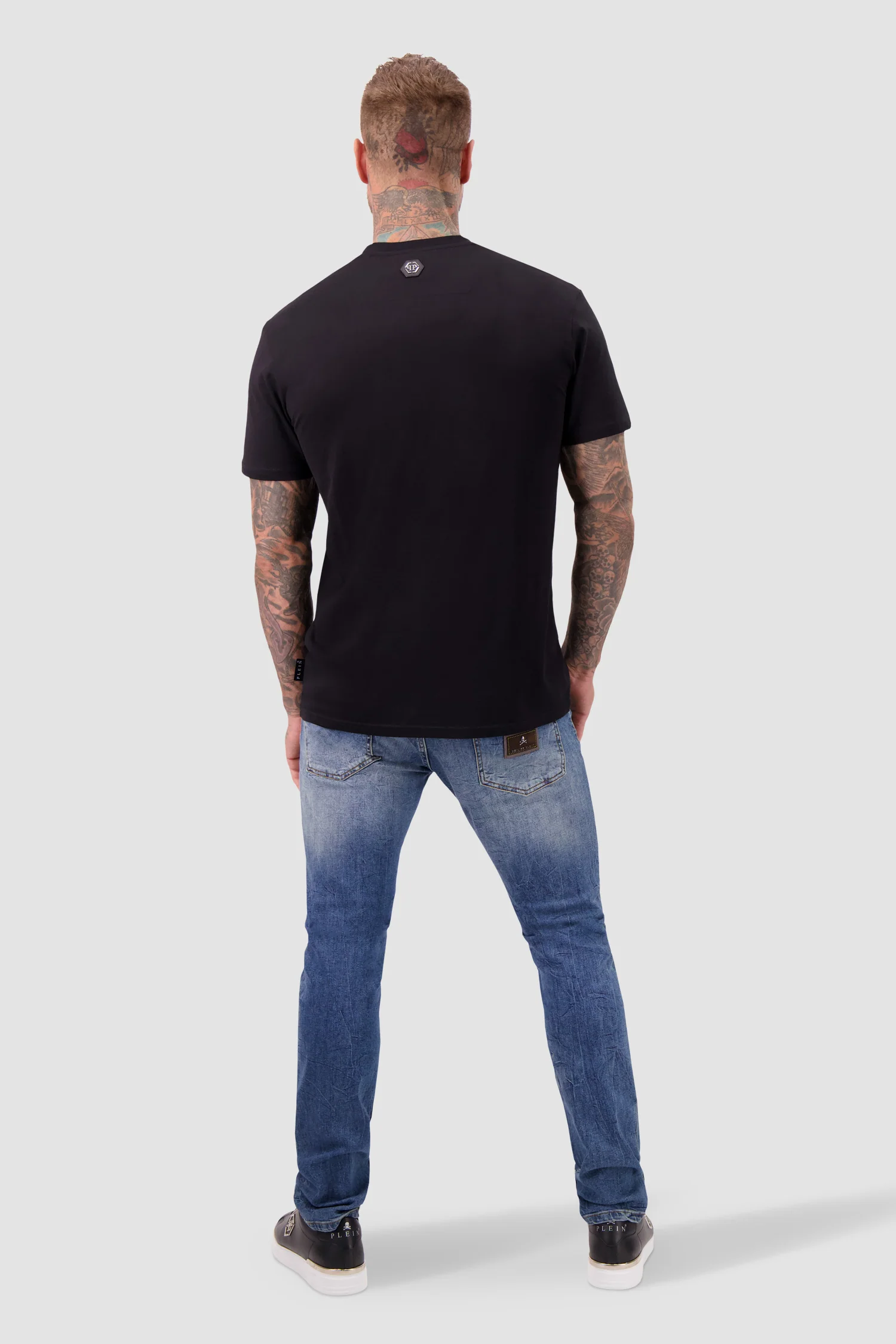 Philipp Plein Black Round Neck SS PP Glass T-Shirt - Image 5