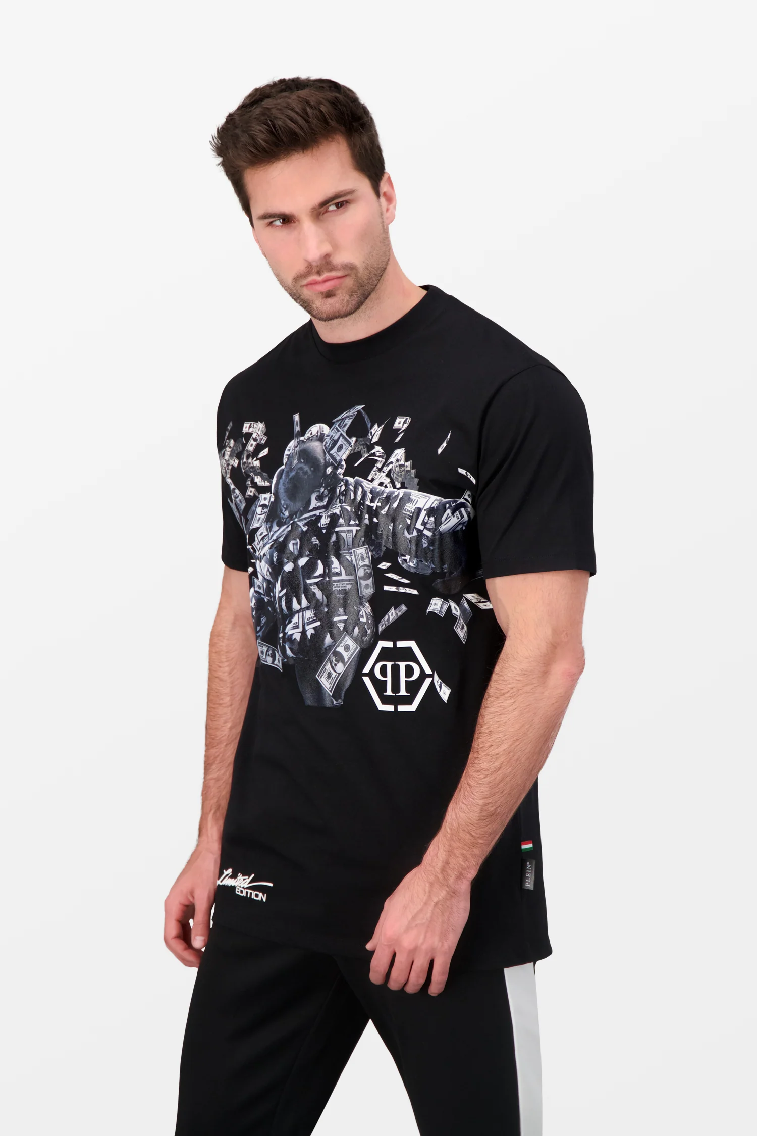 Philipp Plein Black Round Neck SS PP Limited Dollar T-shirt - Image 5