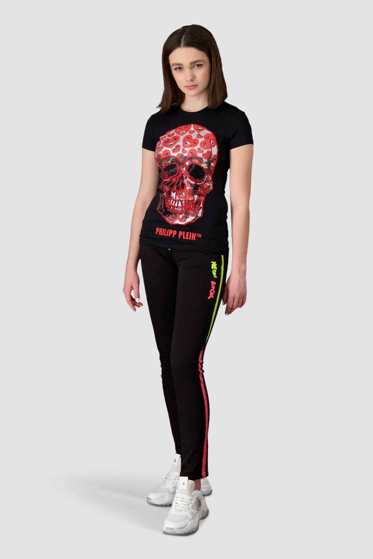 Philipp Plein Black Round Neck SS Skull T-Shirt - Image 2