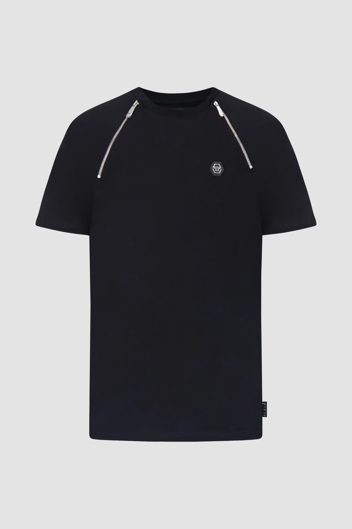 Philipp Plein Black Round Neck SS T-Shirt