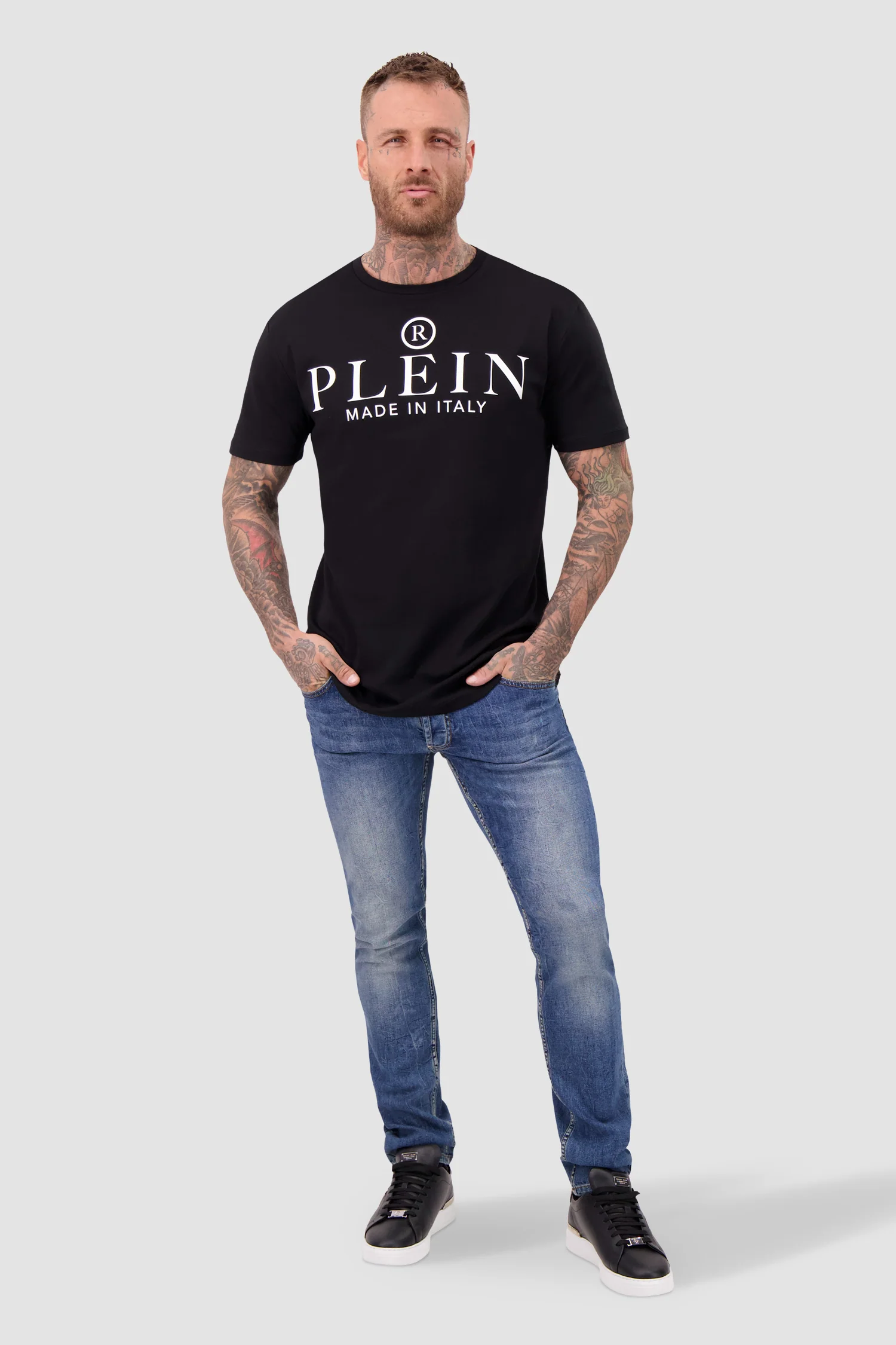 Philipp Plein Black Round Neck SS T-Shirt - Image 3