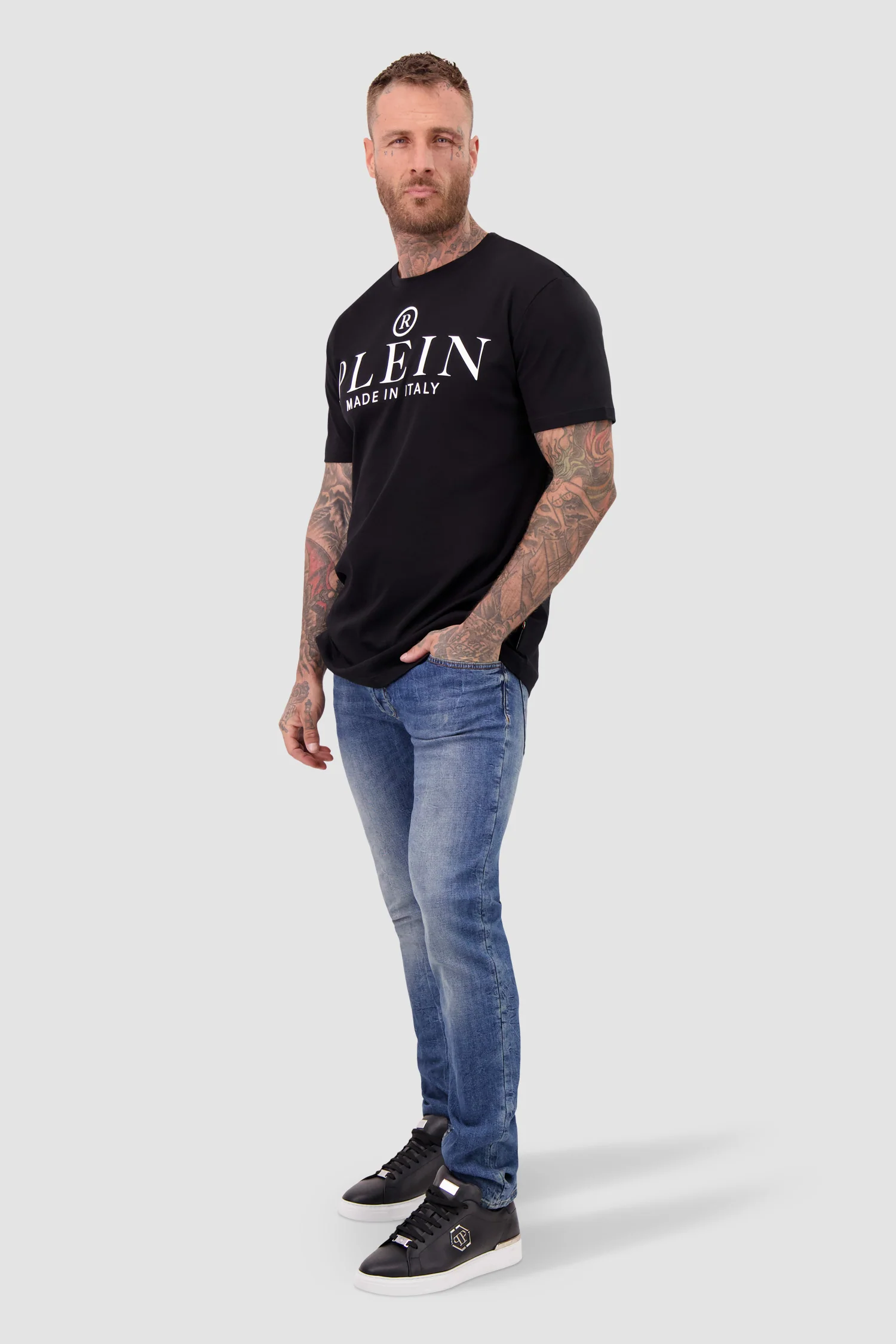 Philipp Plein Black Round Neck SS T-Shirt - Image 4