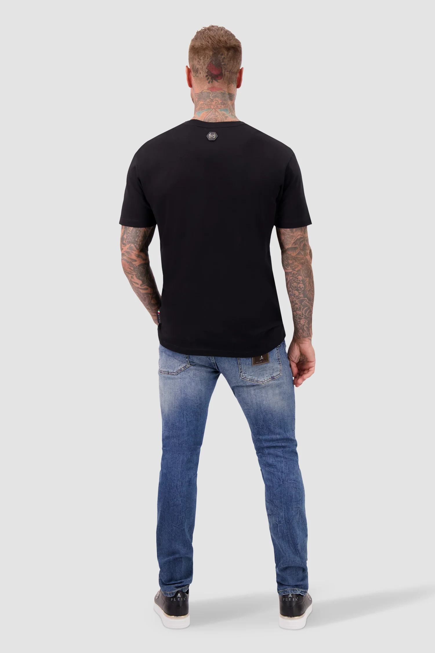 Philipp Plein Black Round Neck SS T-Shirt - Image 5