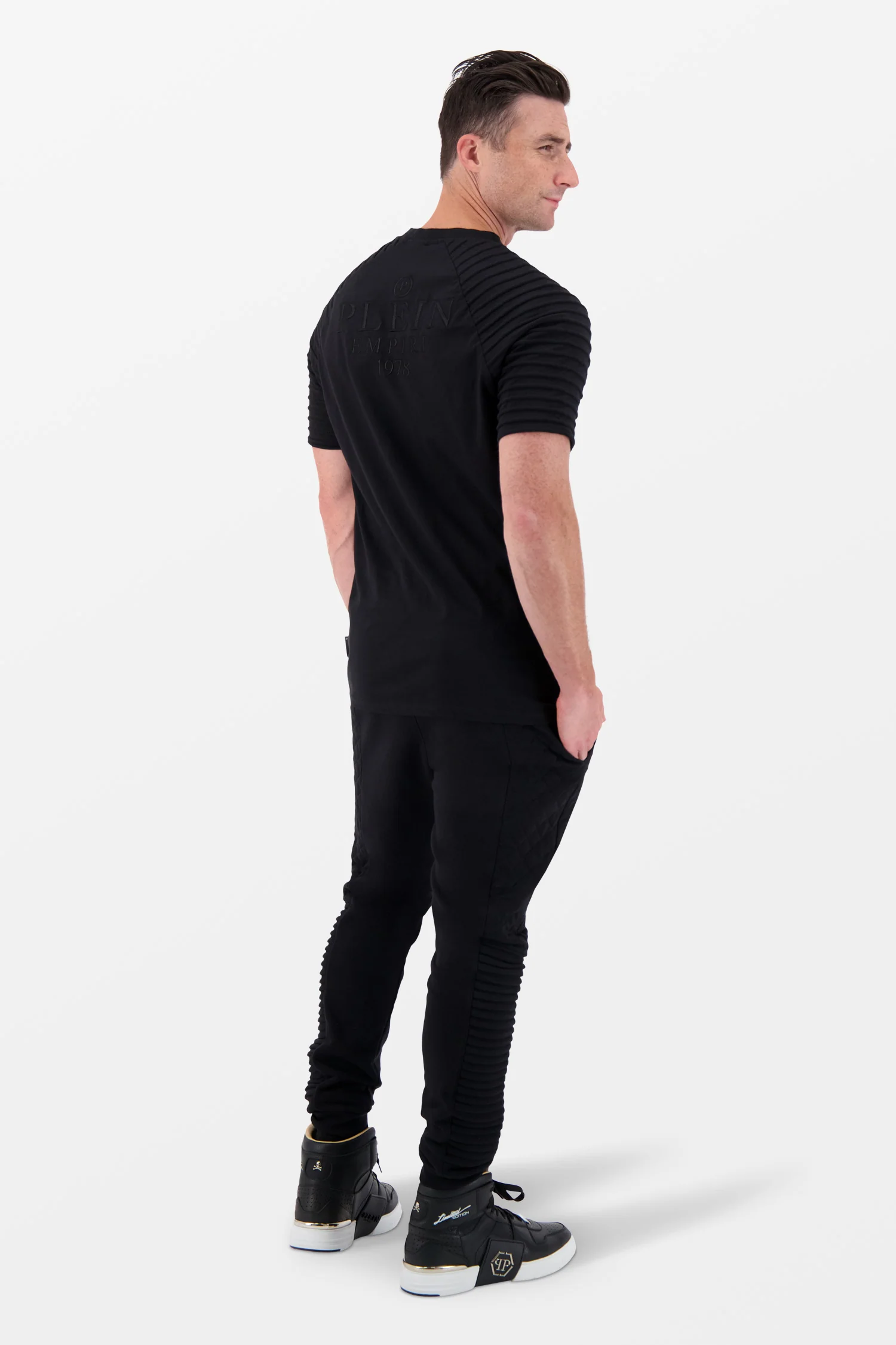 Philipp Plein Black Round Neck SS T-Shirt - Image 3