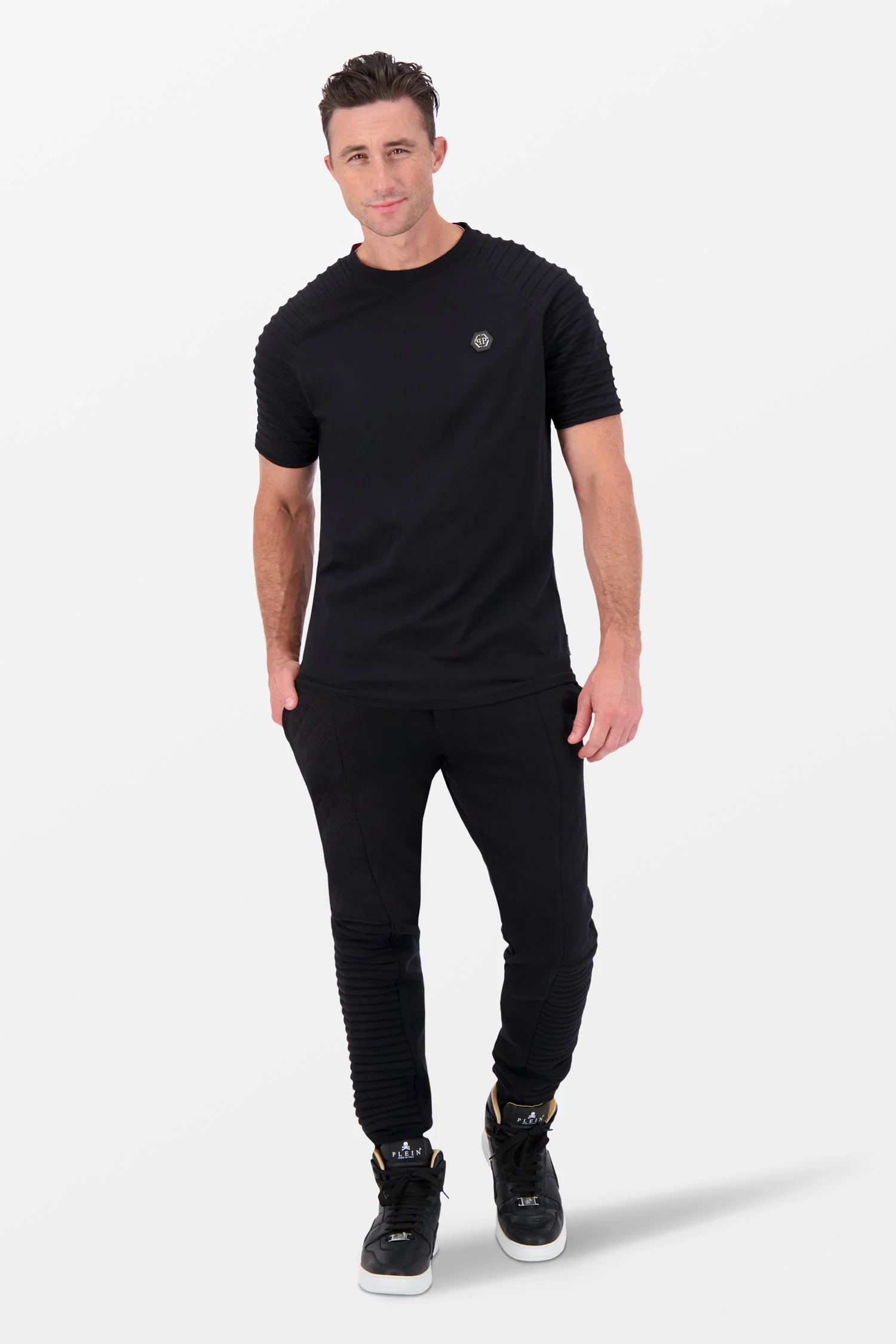 Philipp Plein Black Round Neck SS T-Shirt - Image 4