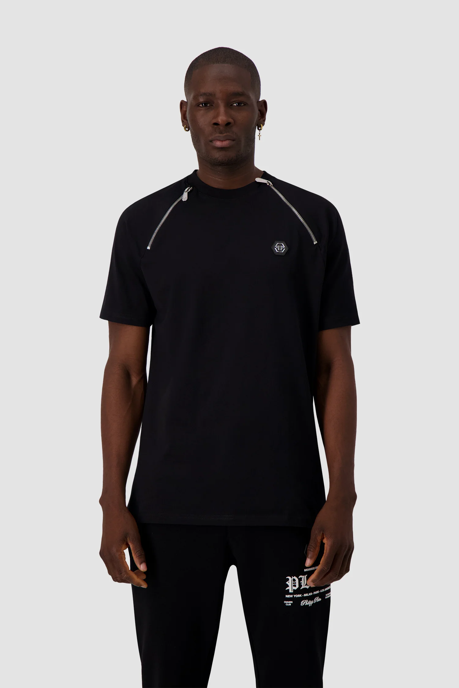 Philipp Plein Black Round Neck SS T-Shirt - Image 3