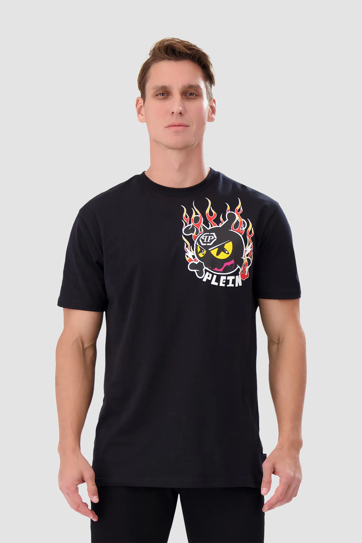 Philipp Plein Black Round Neck SS T-shirt - Image 2