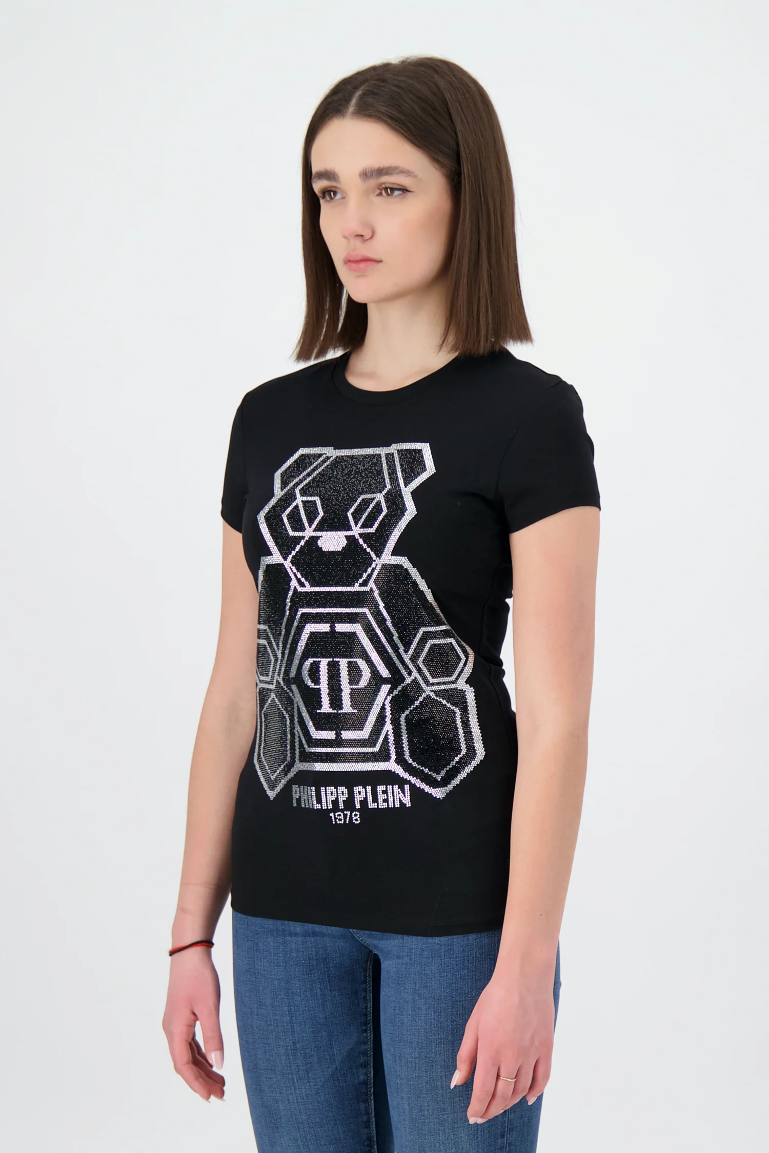 Philipp Plein Black Round Neck SS Teddy Bear T-Shirt - Image 2