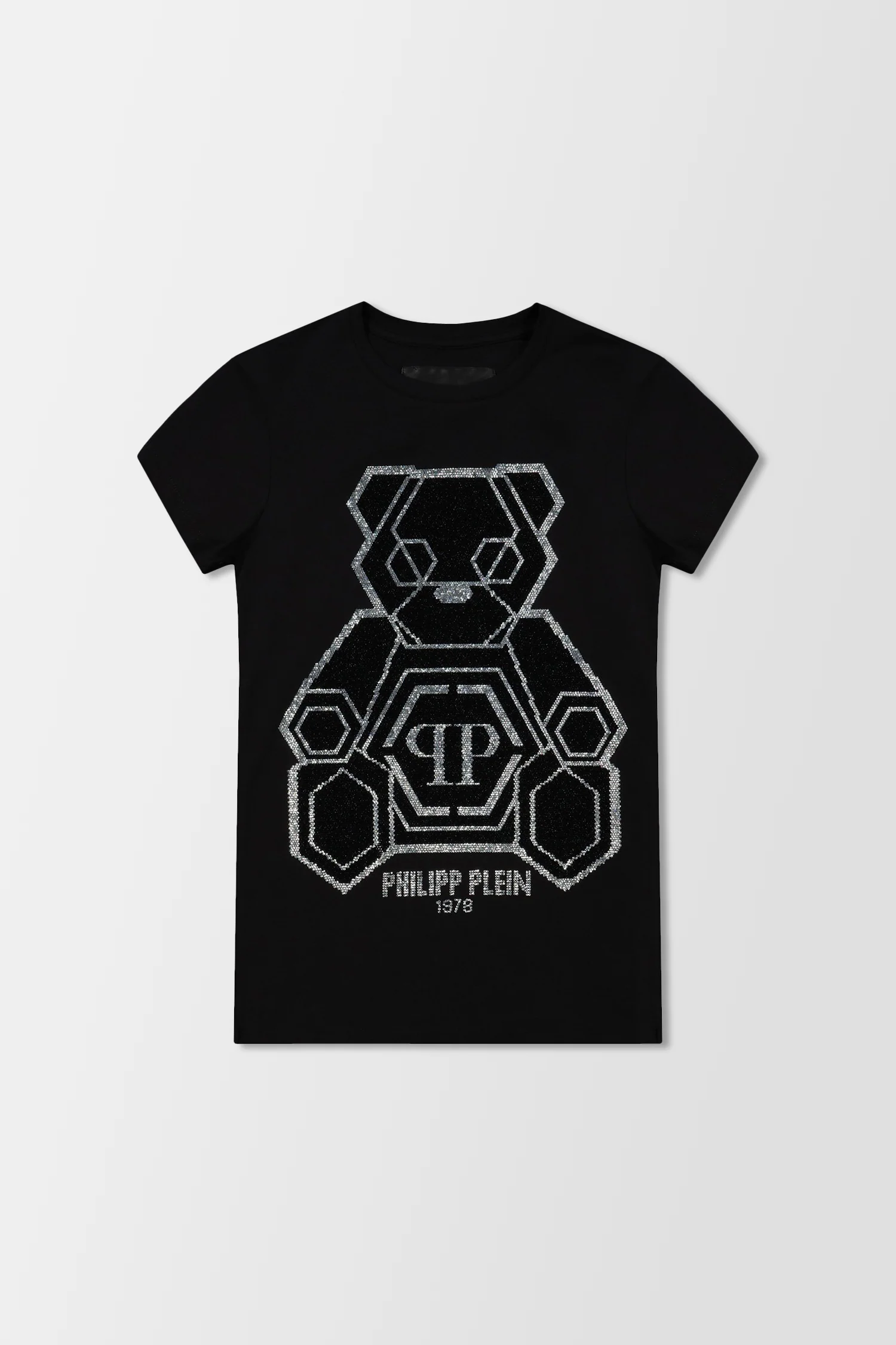 Philipp Plein Black Round Neck SS Teddy Bear T-Shirt - Image 4