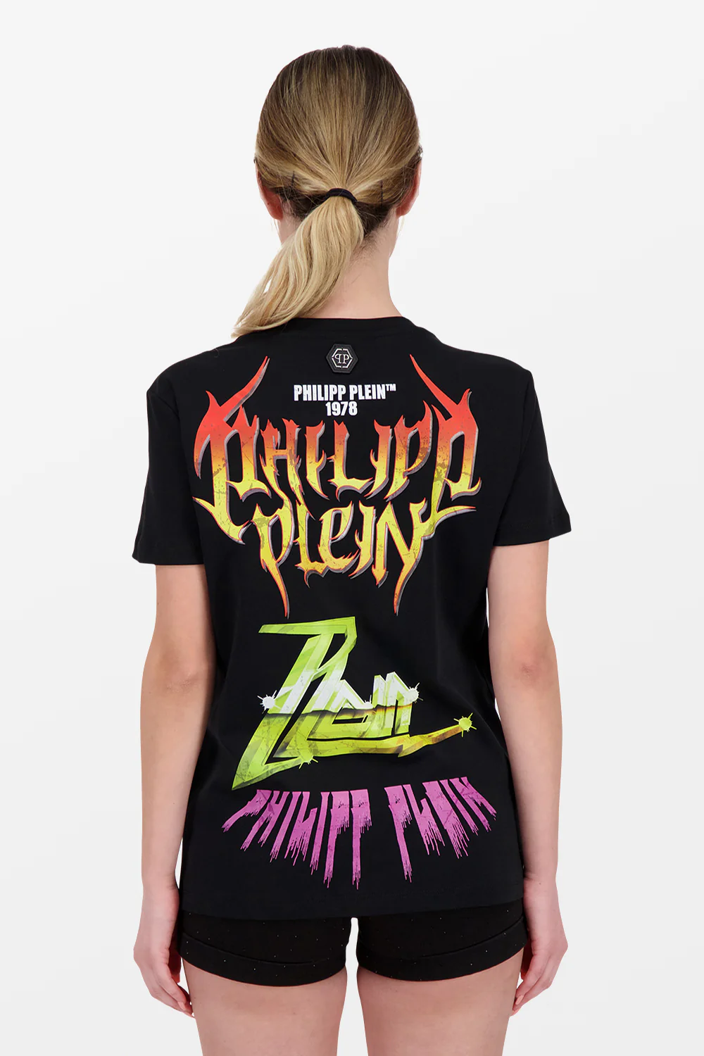 Philipp Plein Black Round Neck SS Teddy Bear T-Shirt - Image 2