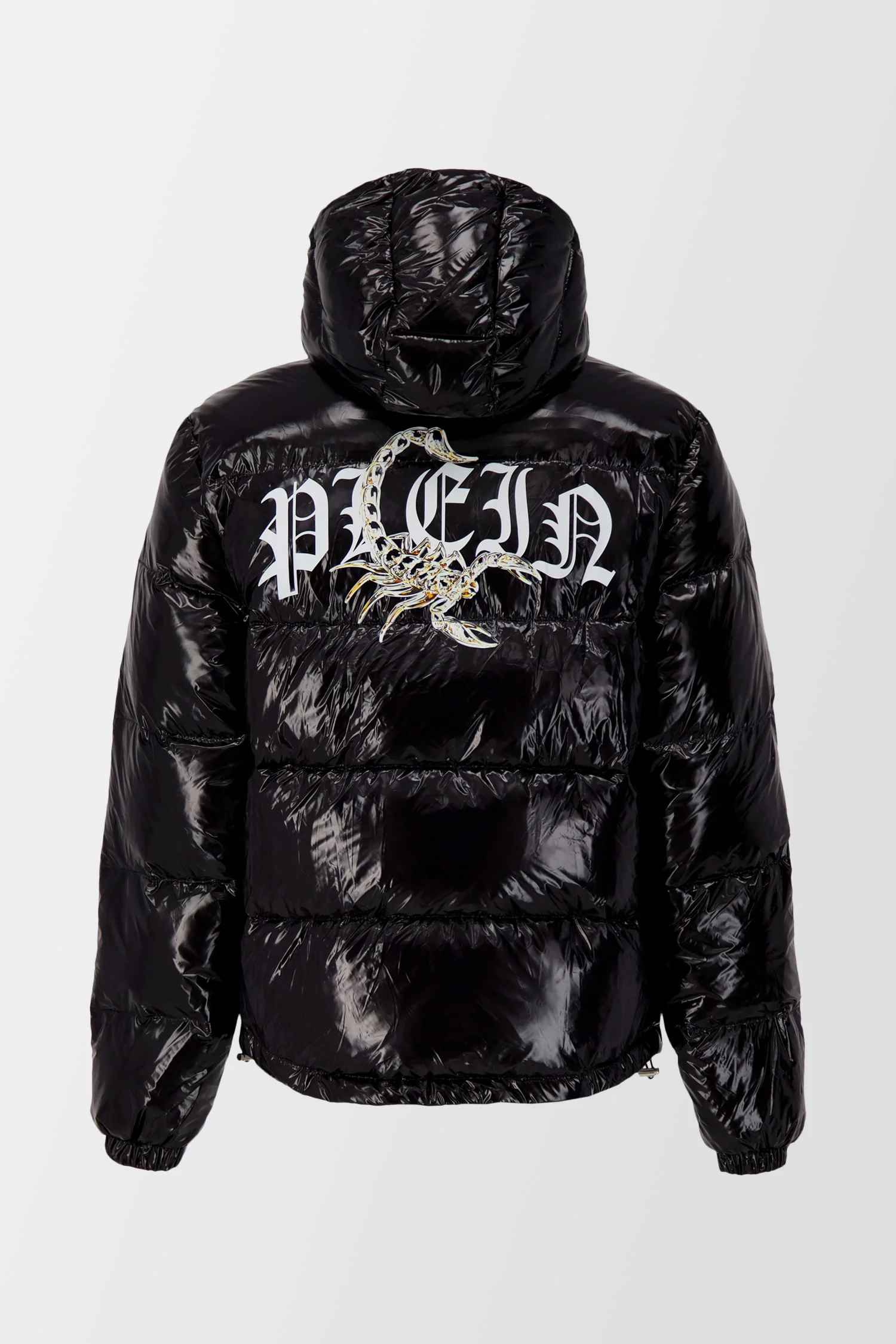 Philipp Plein Black Scorpion Print Down Jacket - Image 8