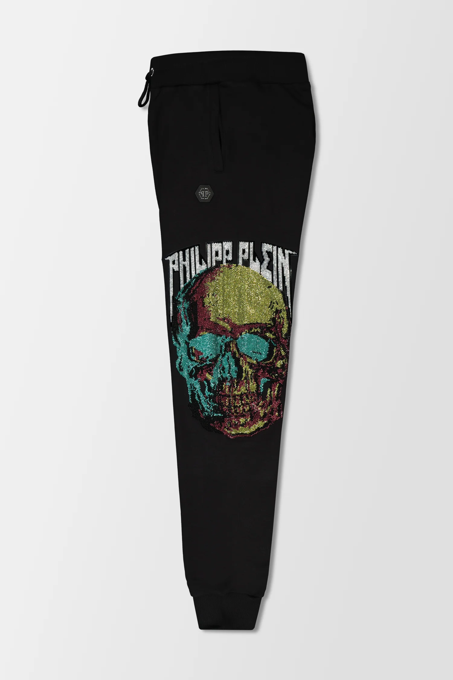 Philipp Plein Black Skull and Plein Jogging Trousers - Image 2