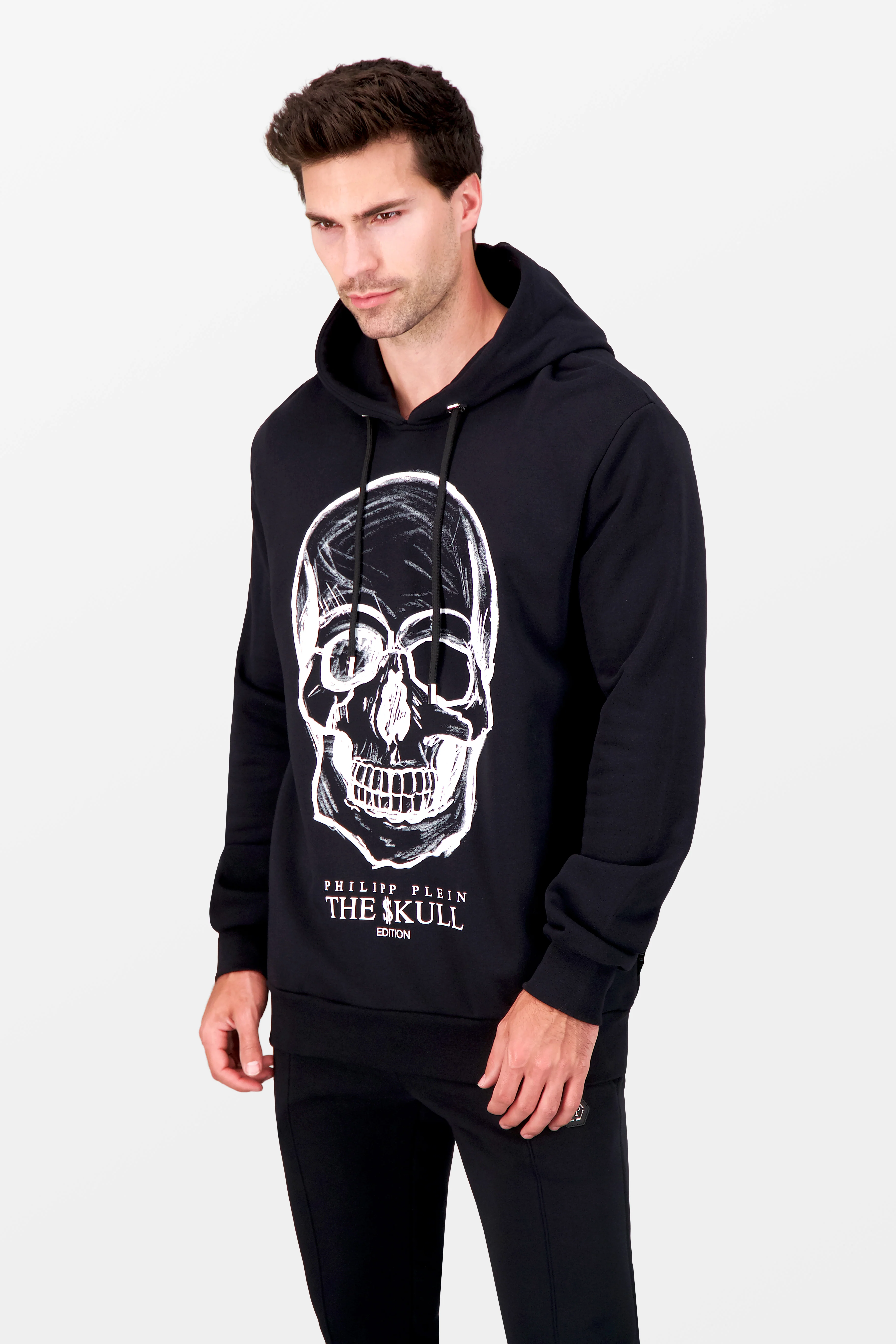 Philipp Plein Black Skull Print Hoodie - Image 5