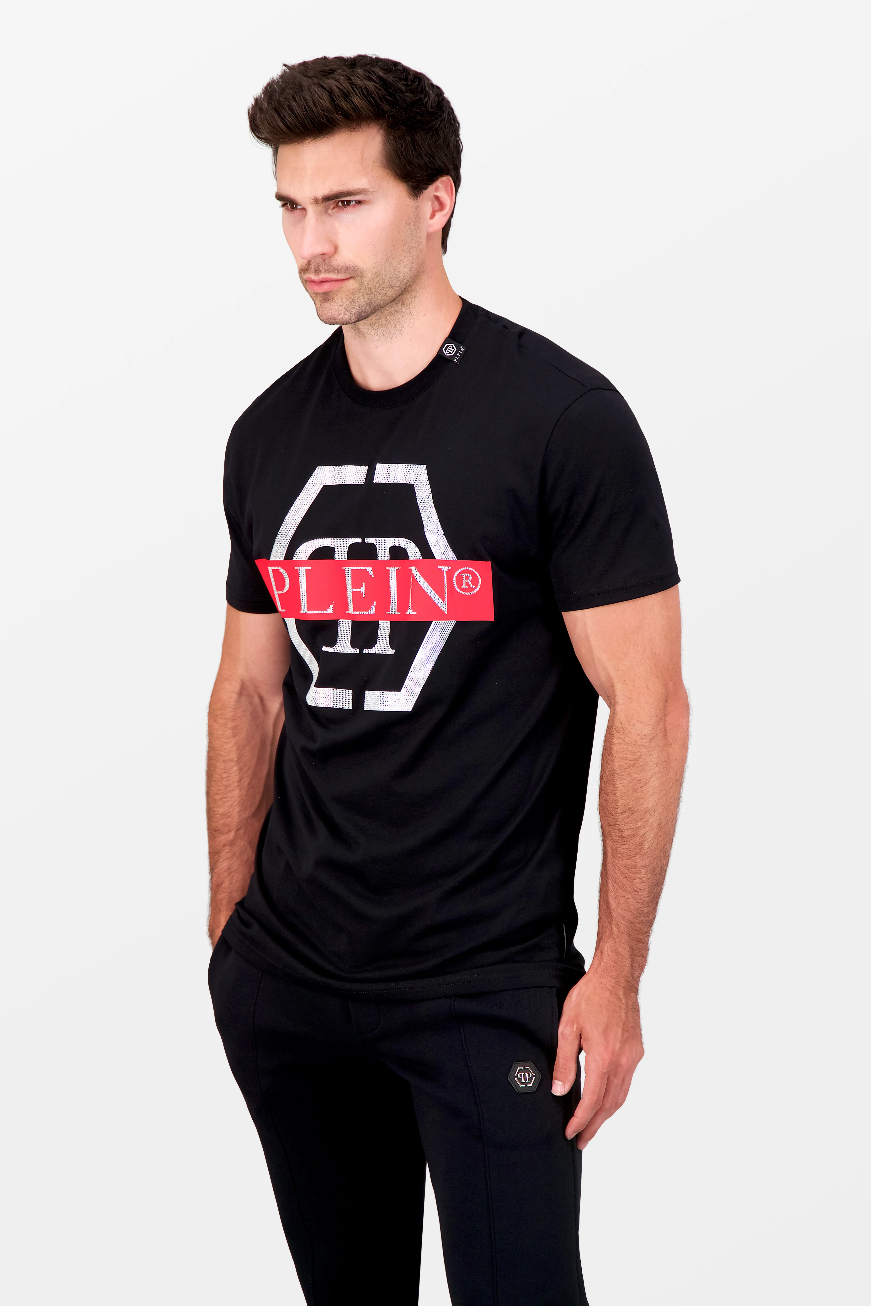 Philipp Plein Black SS Hexagon T-Shirt - Image 5