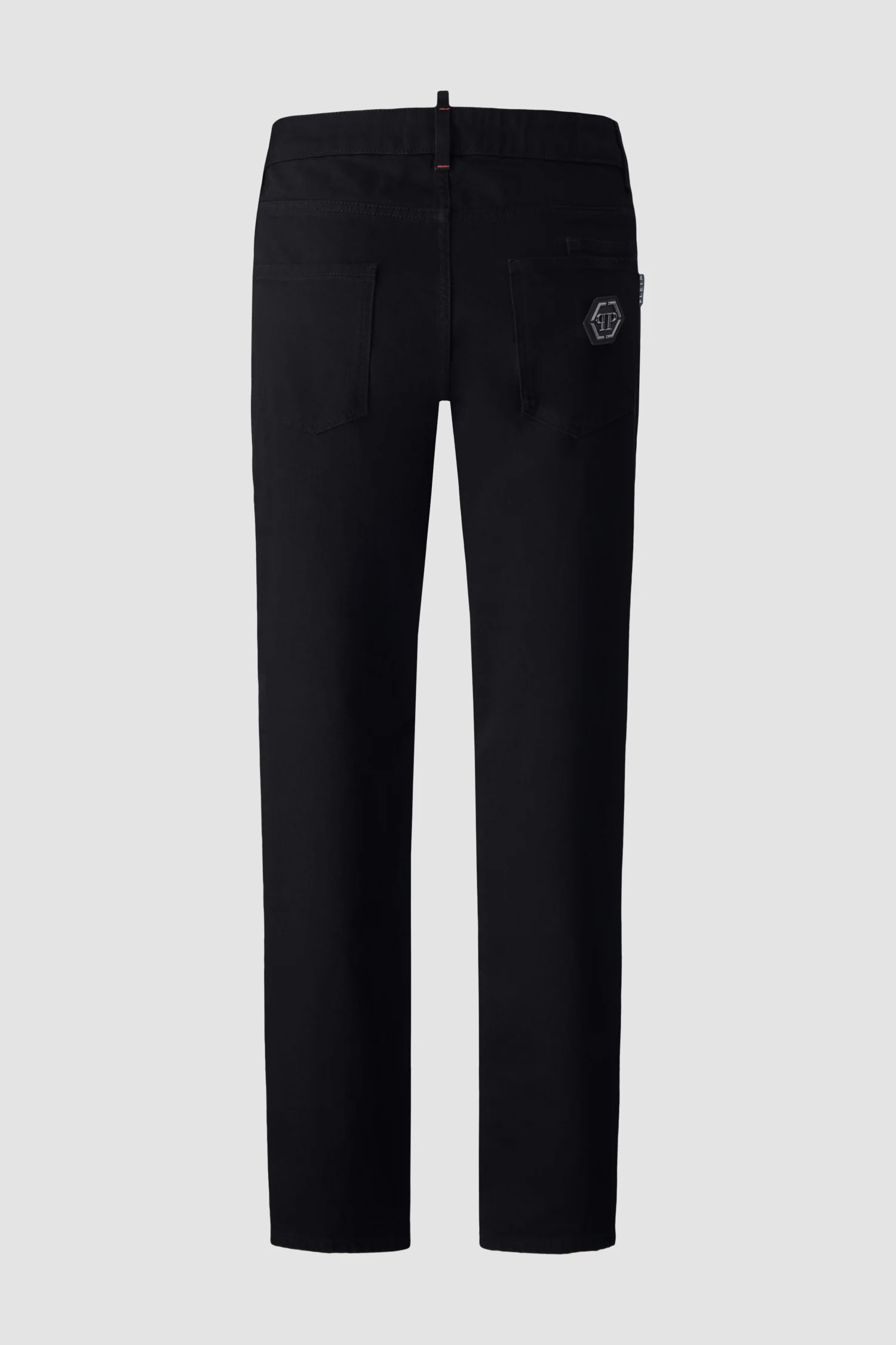 Philipp Plein Black Super Straight Cut Trousers - Image 3