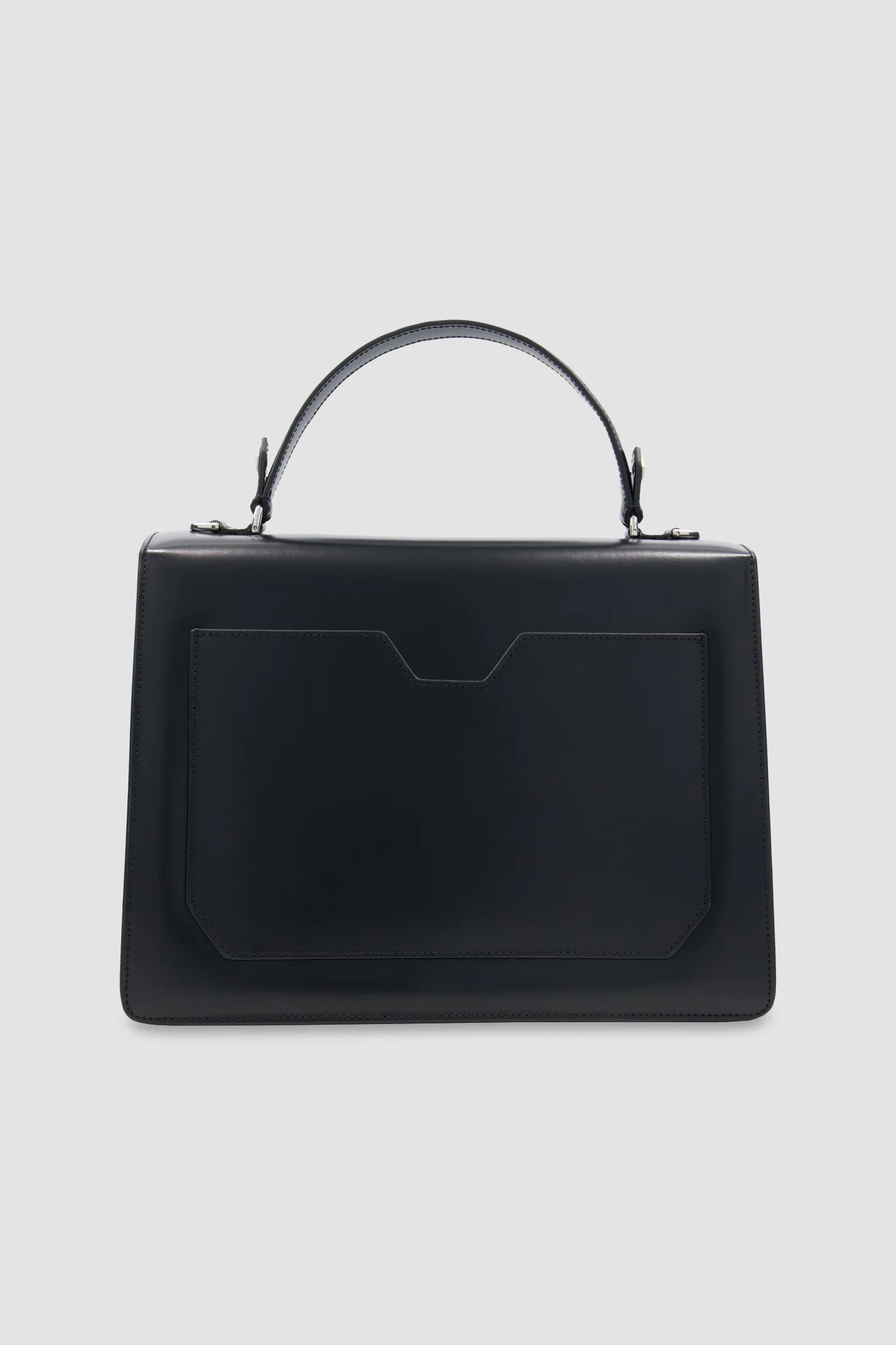 Philipp Plein Black Superheroine Large Hexagon Leather Handle Bag - Image 4