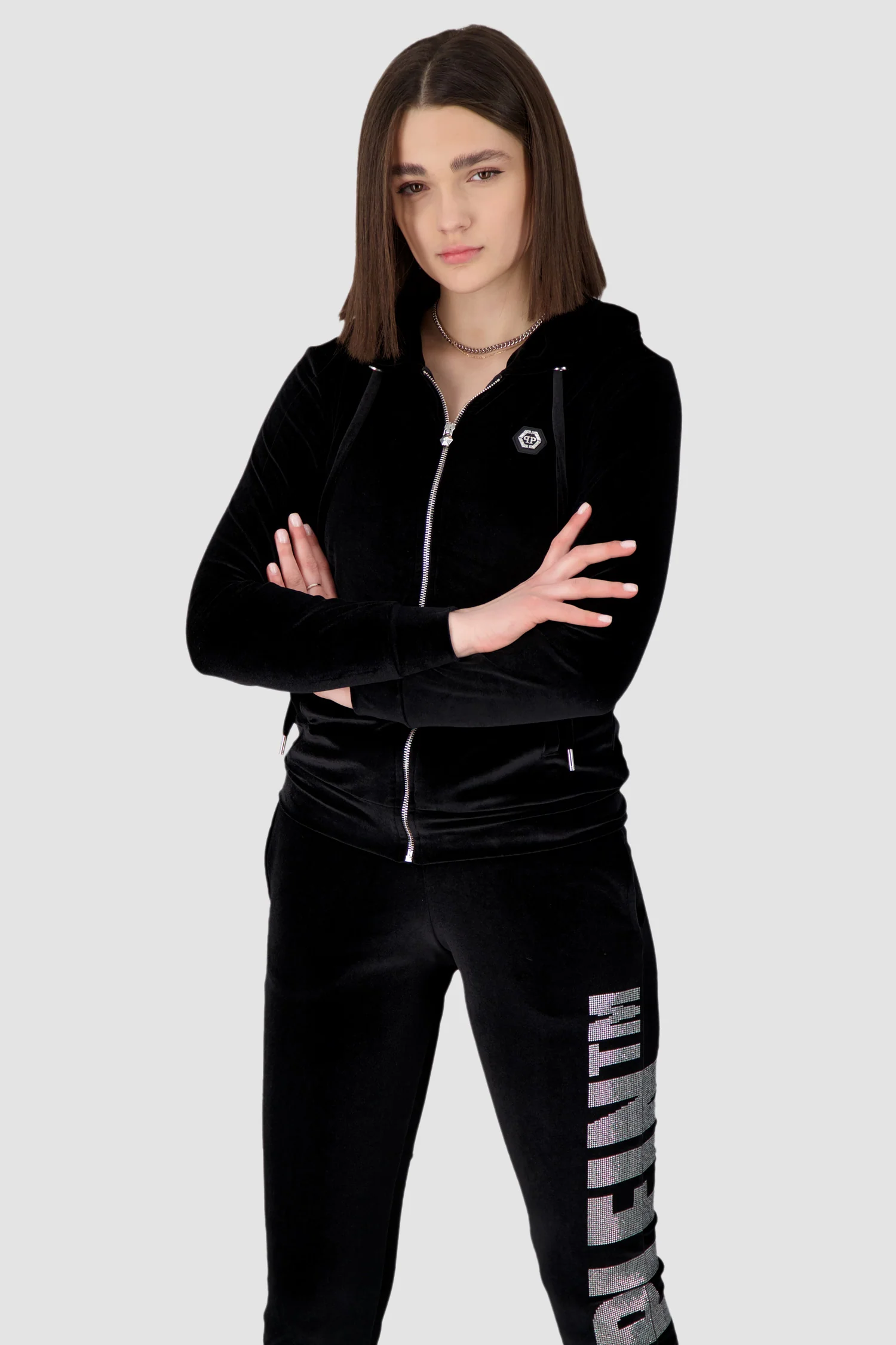 Philipp Plein Black Teddy Bear Hoodie - Image 3