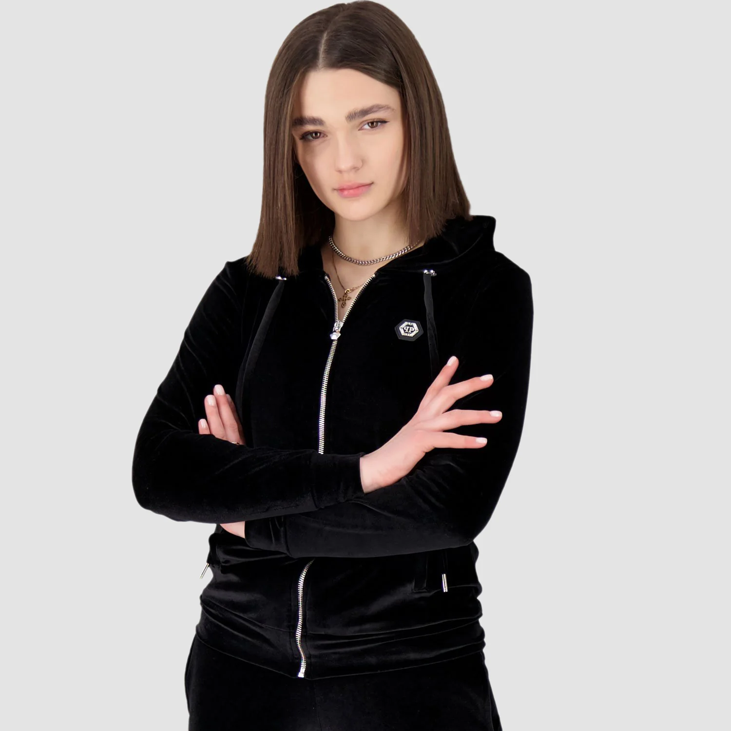 Philipp Plein Black Teddy Bear Hoodie - Image 4