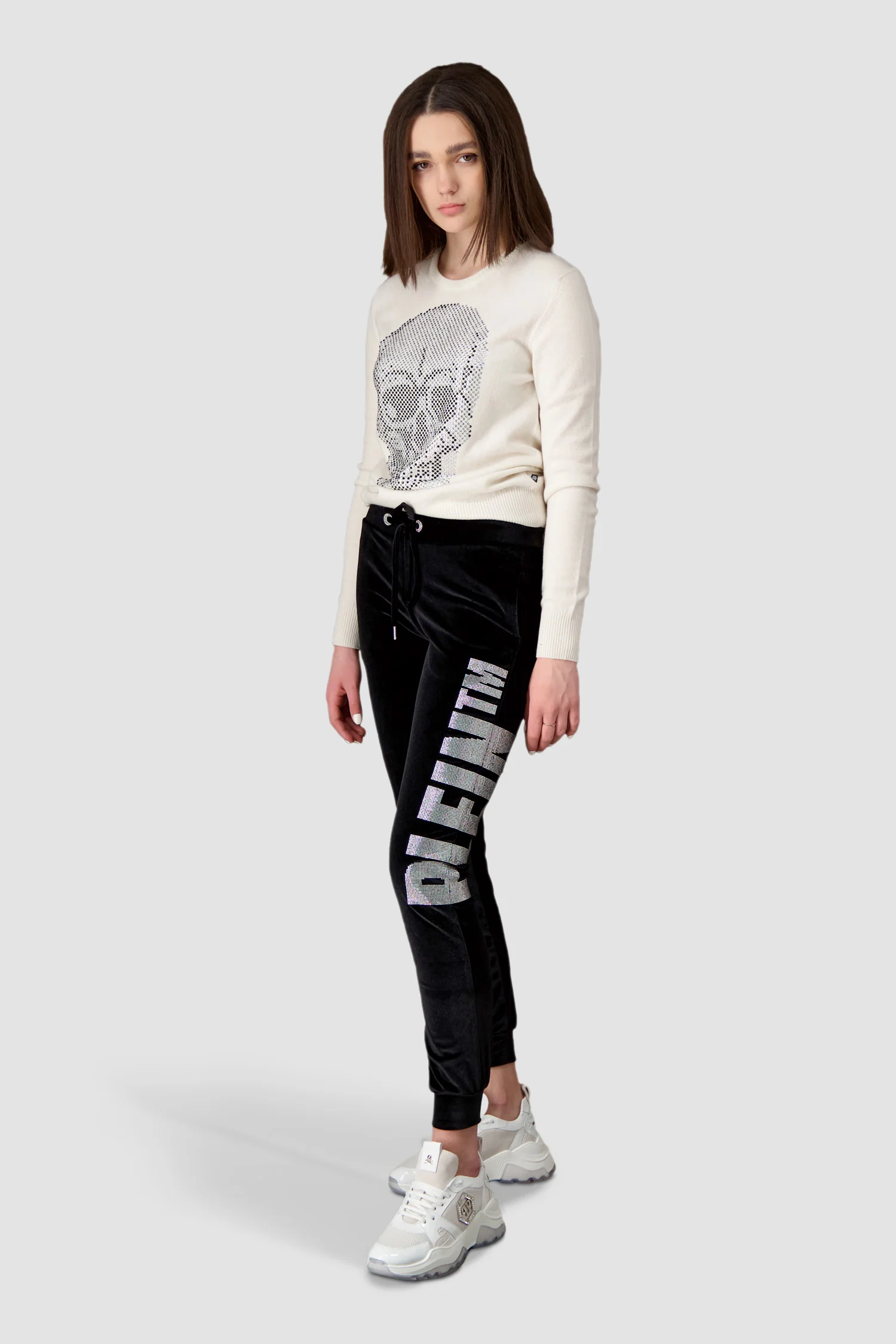 Philipp Plein Black Teddy Bear Jogging Trousers - Image 4