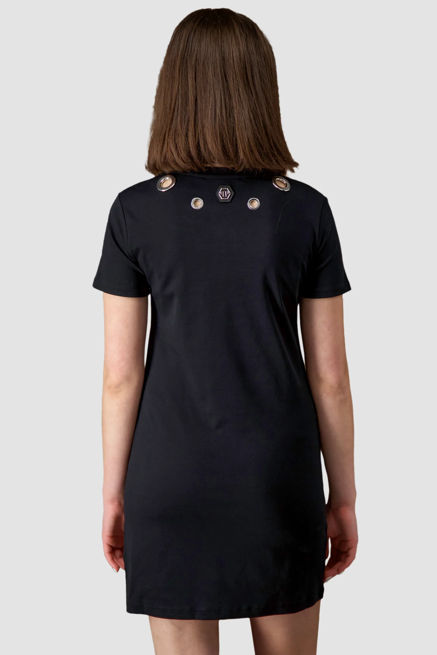 Philipp Plein Black Teddy Bear Short Dress - Image 3