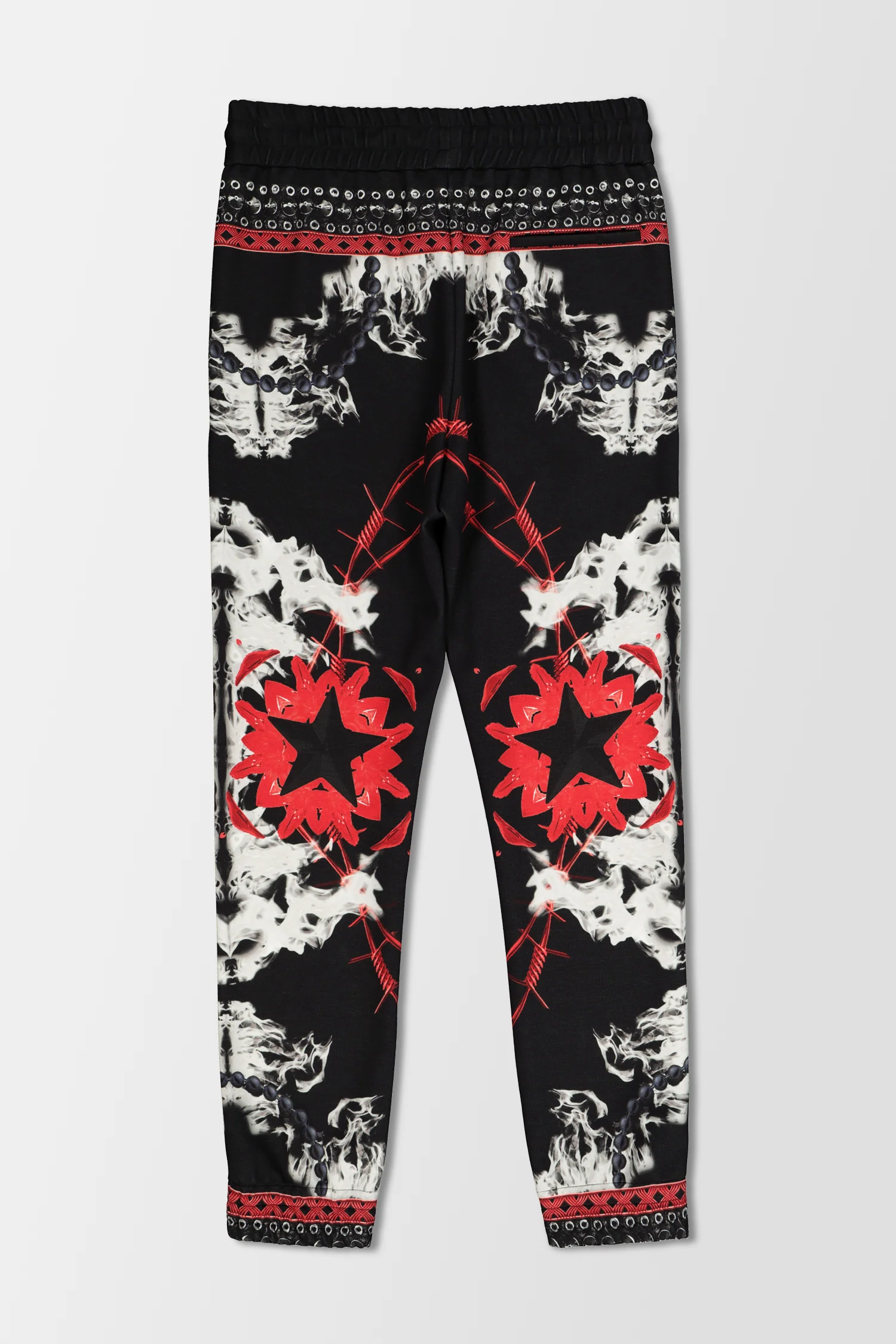Philipp Plein Black Texture Foulard Jogging Trousers - Image 2