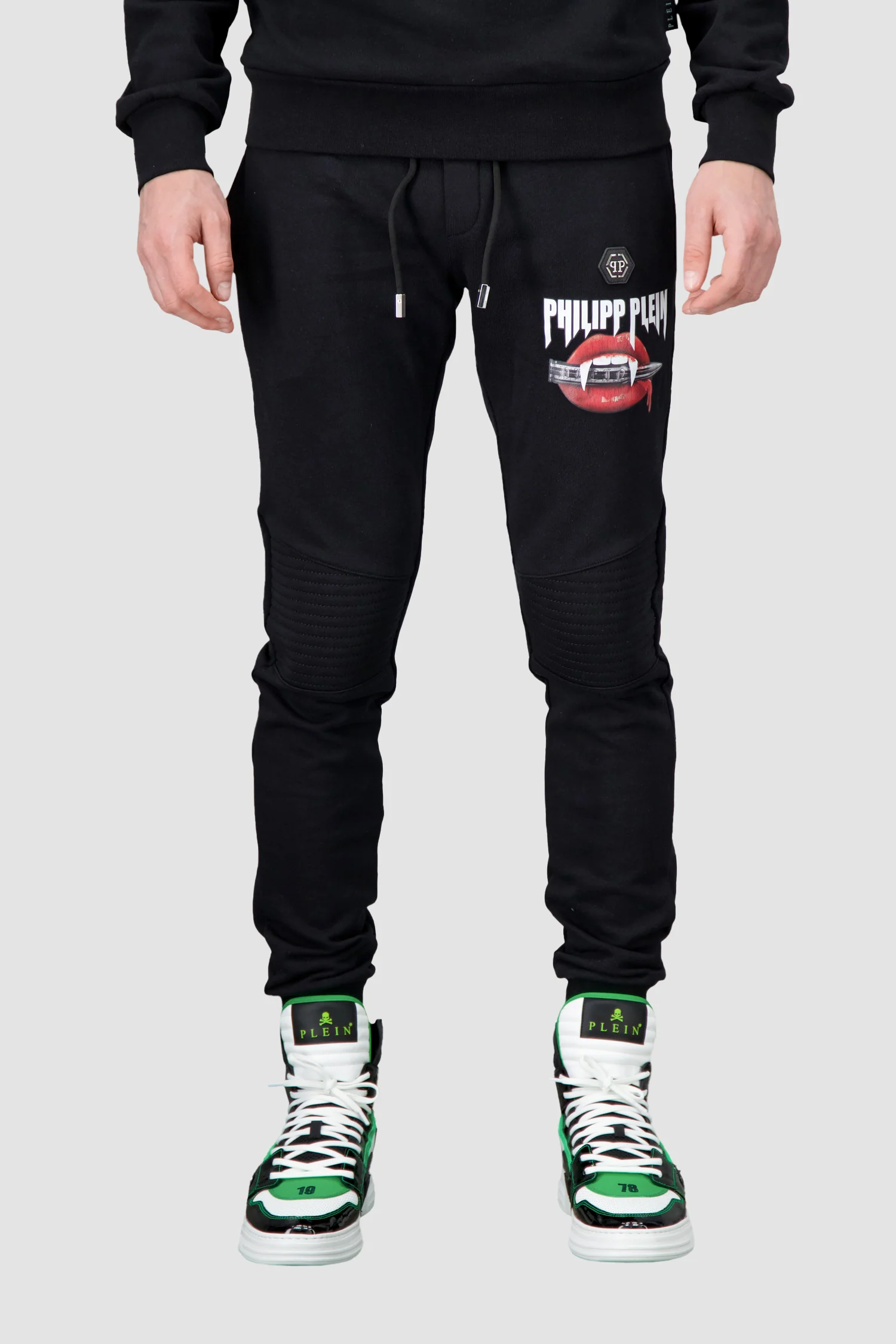 Philipp Plein Black Vampire Jogging Trousers - Image 2