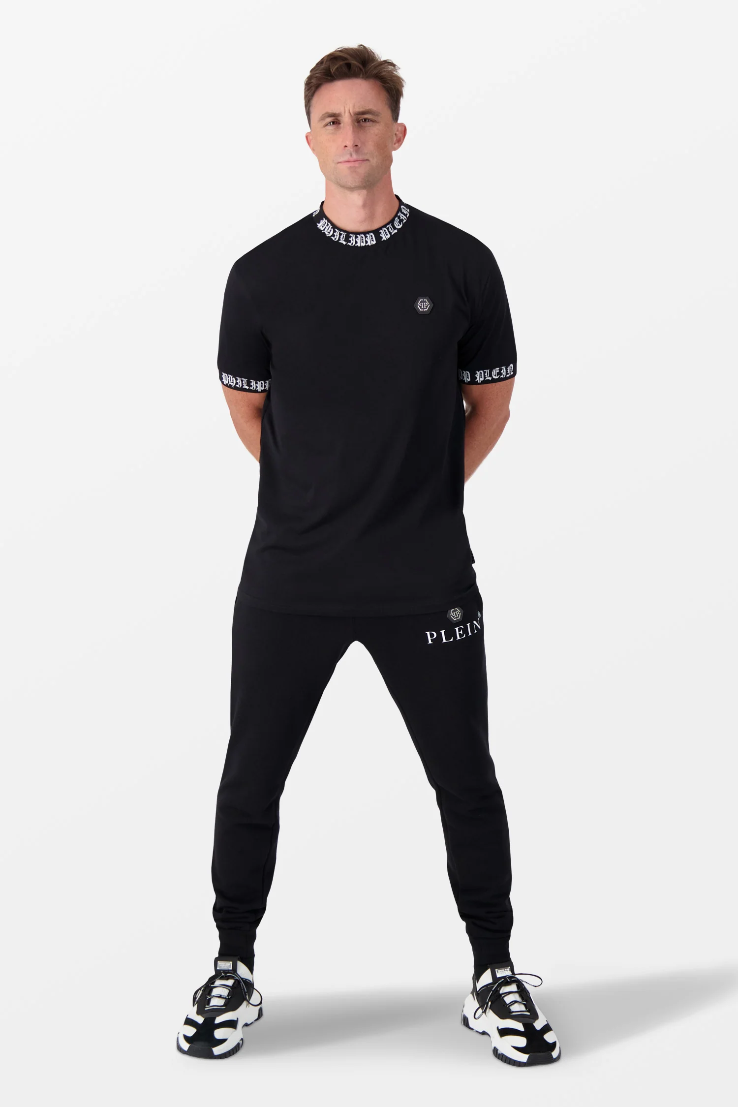 Philipp Plein Black/White Round Neck SS T-Shirt - Image 3