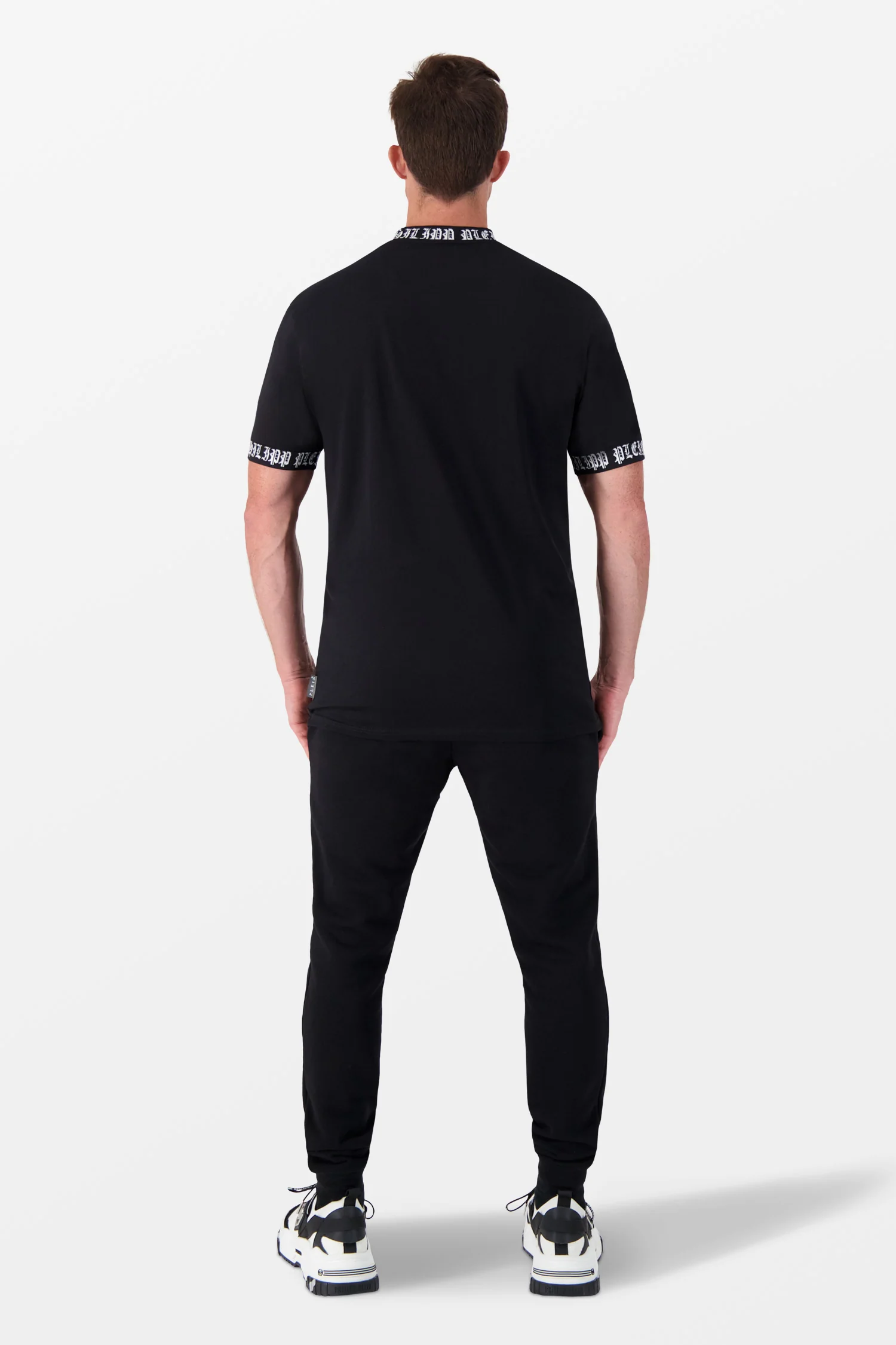 Philipp Plein Black/White Round Neck SS T-Shirt - Image 5