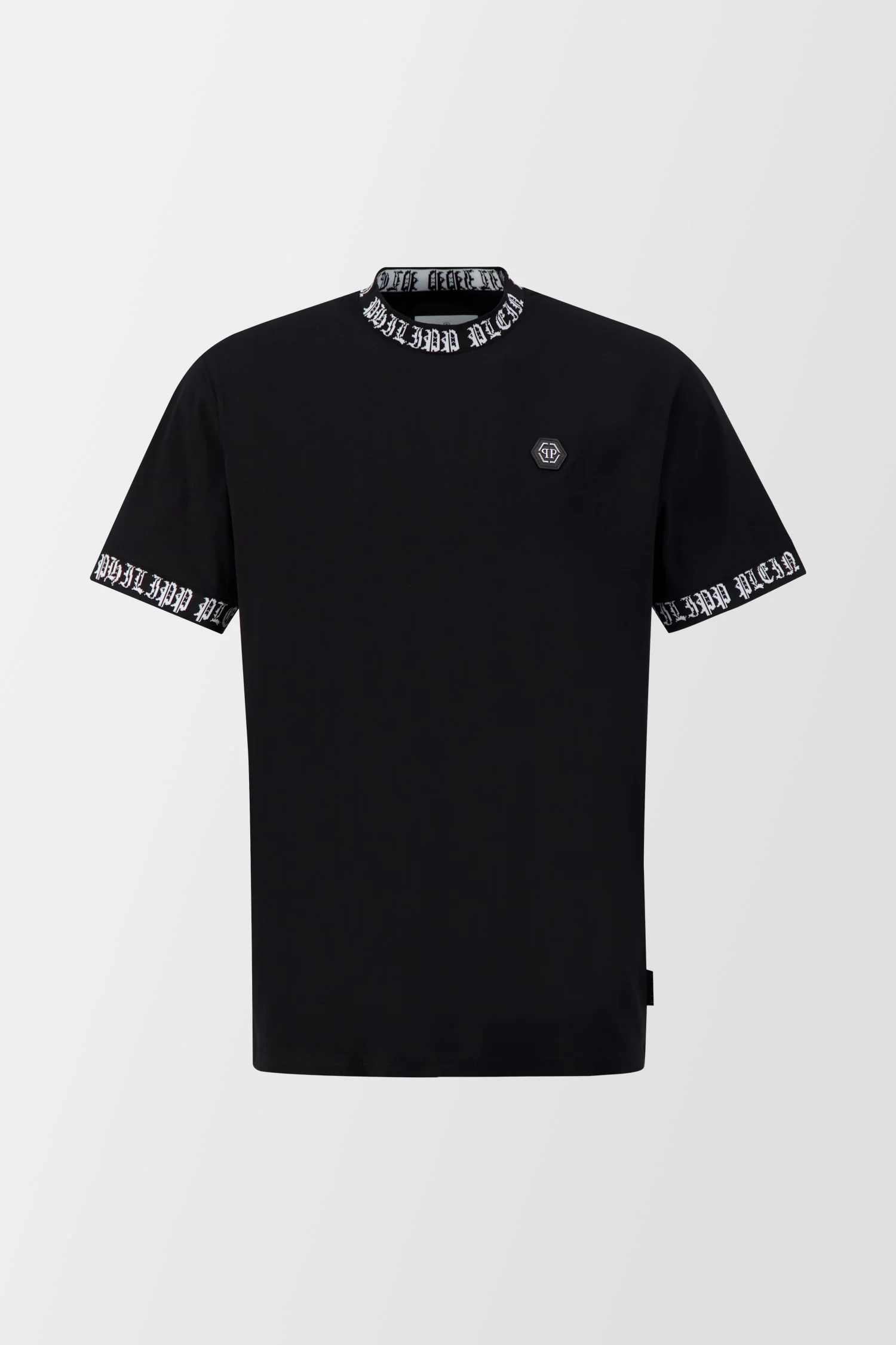 Philipp Plein Black/White Round Neck SS T-Shirt - Image 6