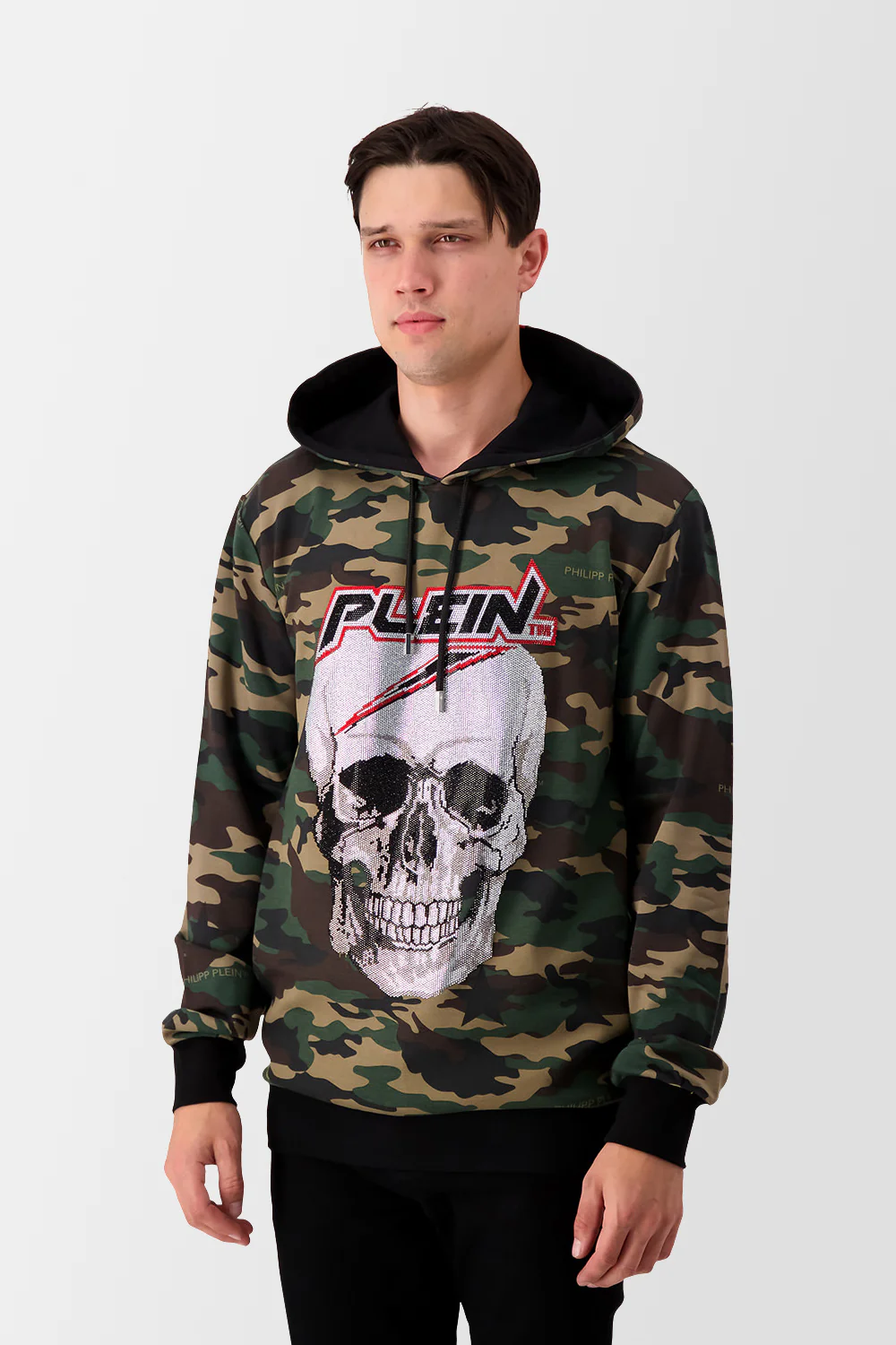 Philipp Plein Camo Space Plein Hoodie - Image 4